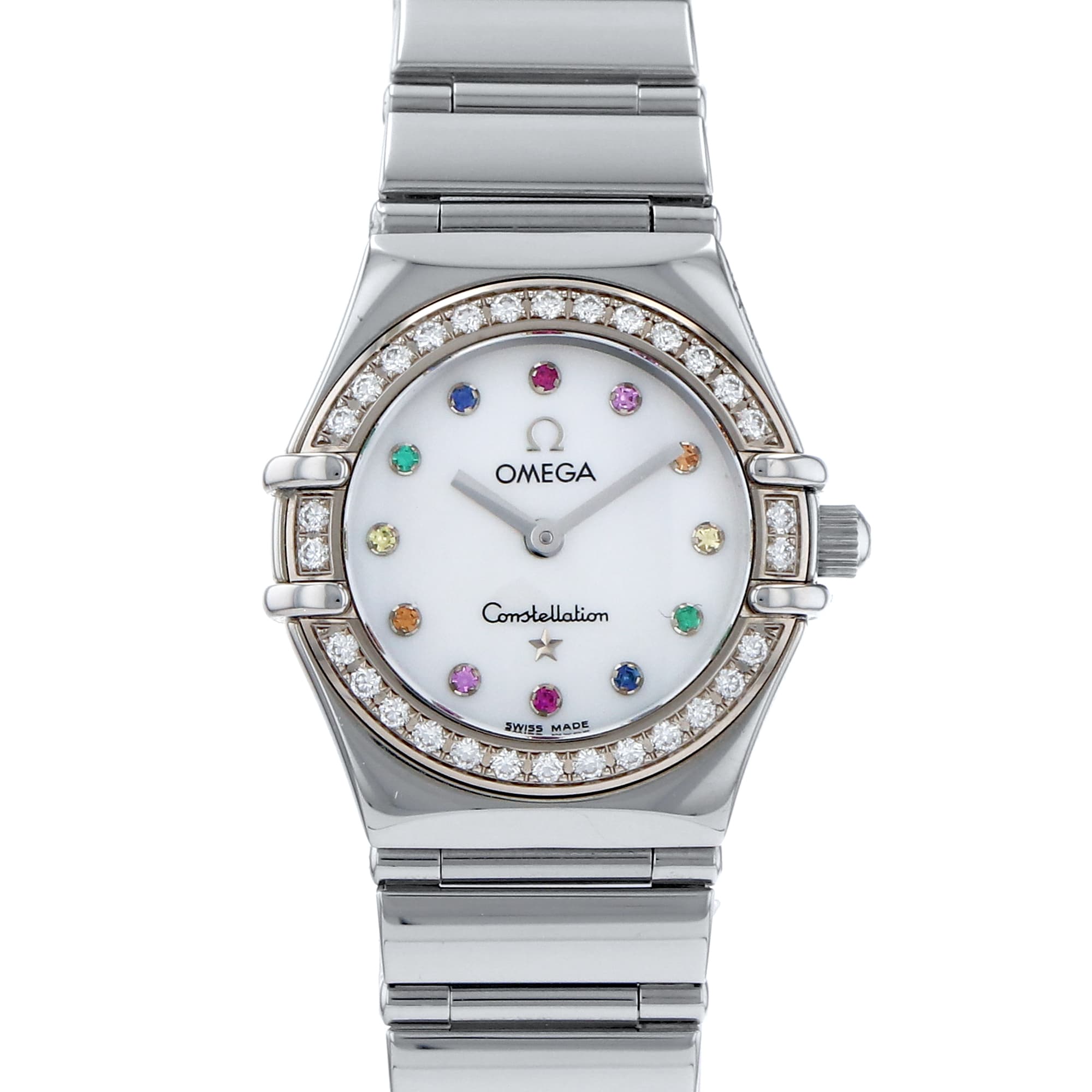 Omega Constellation Ladies 1460.79 Factory Diamonds Gemstones