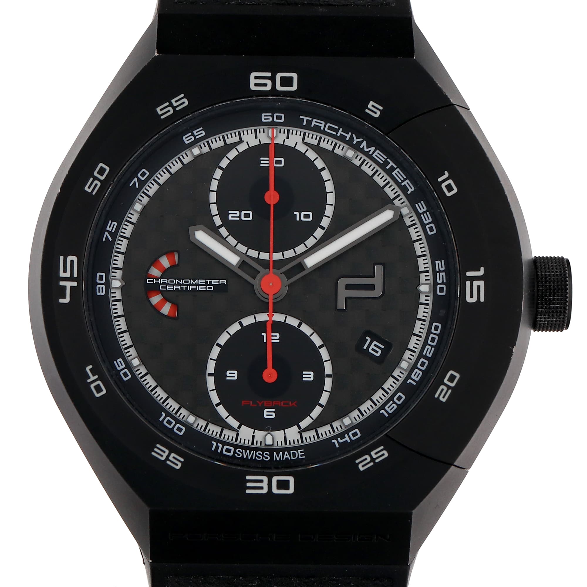 Porsche Design Monobloc Actuator 6033.6.01.009.06.2 DLC PVD Titanium watch
