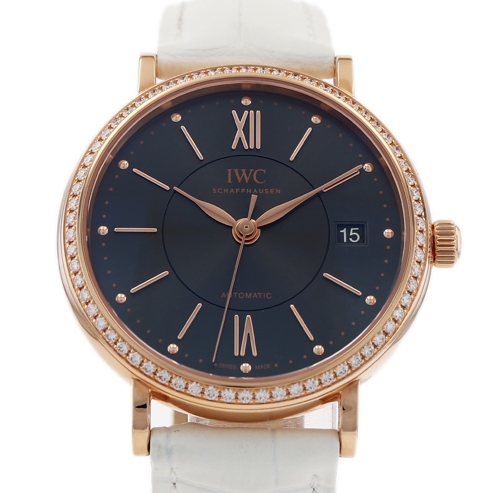 IWC Portofino Automatic IW458108 Roman 18k Factory Diamonds