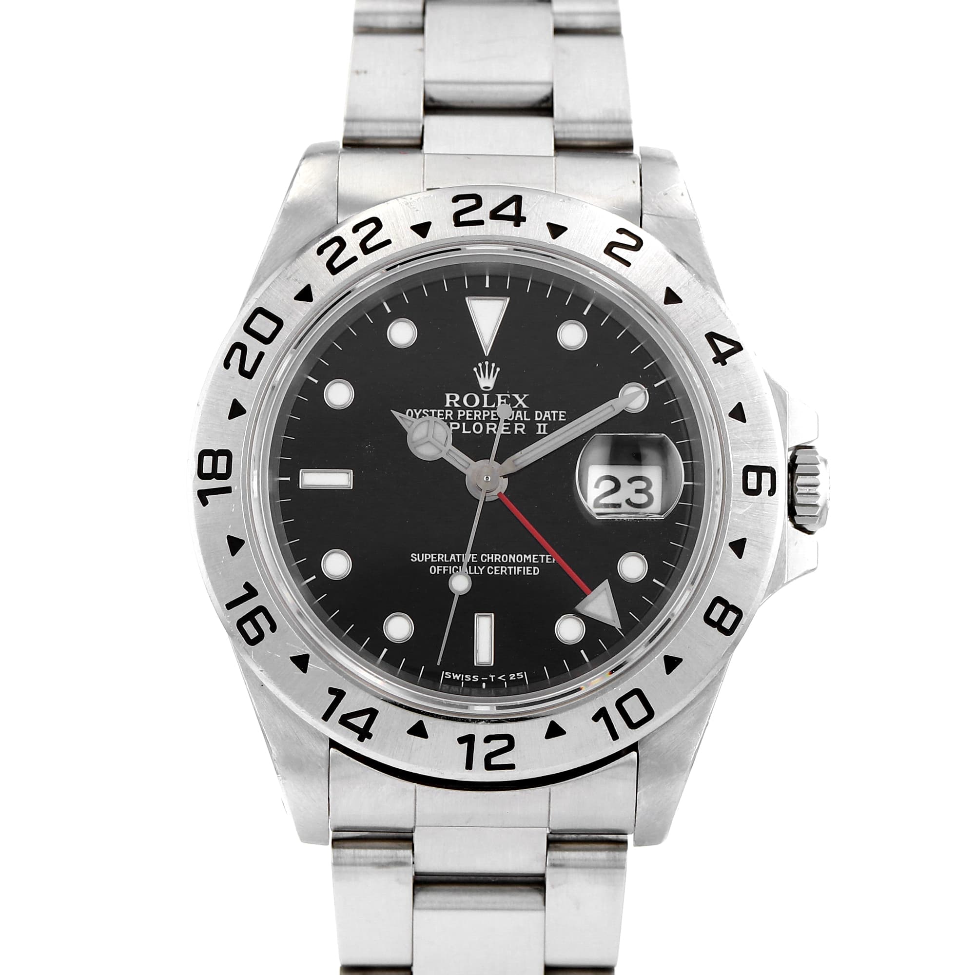 Rolex Explorer II 16570 black dial 40mm original papers year 1997 Automatic Date