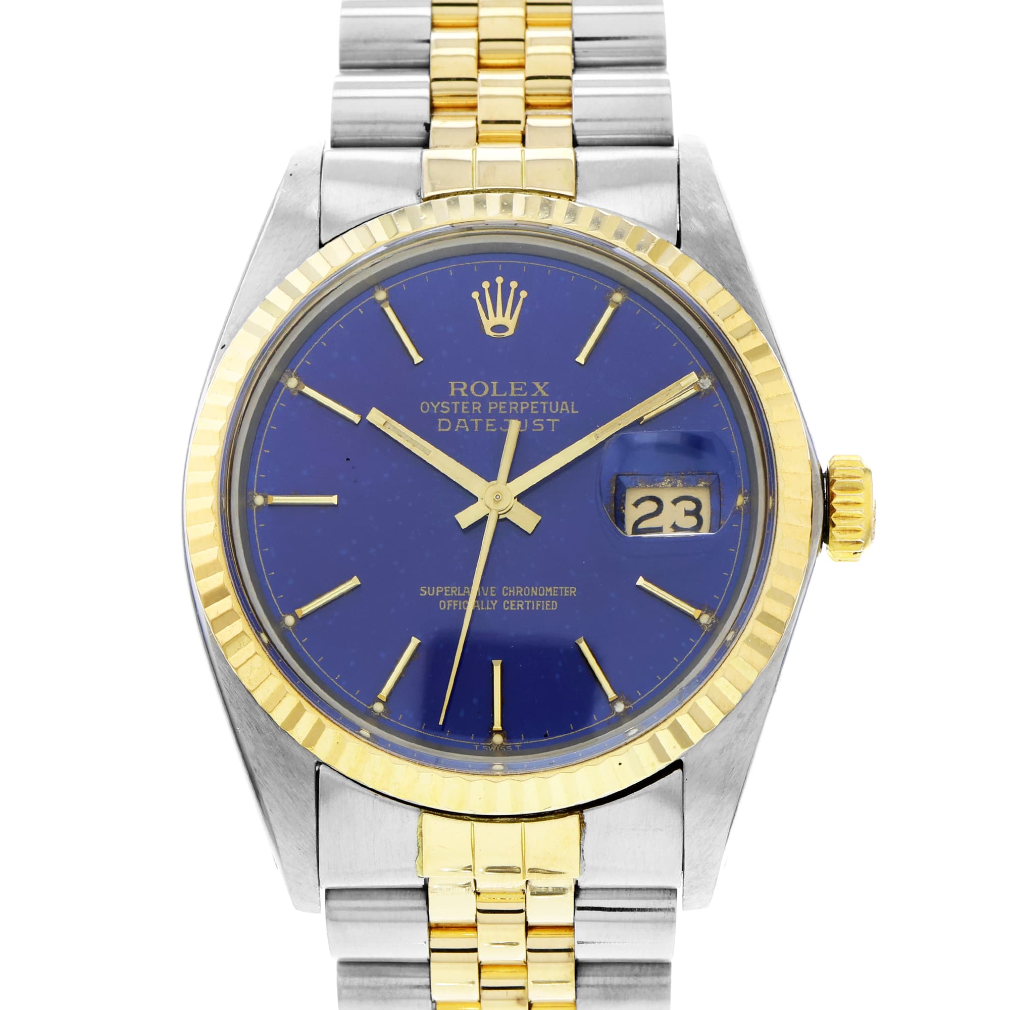 Rolex Datejust 36 16013 Blue Dial Automatic Date
