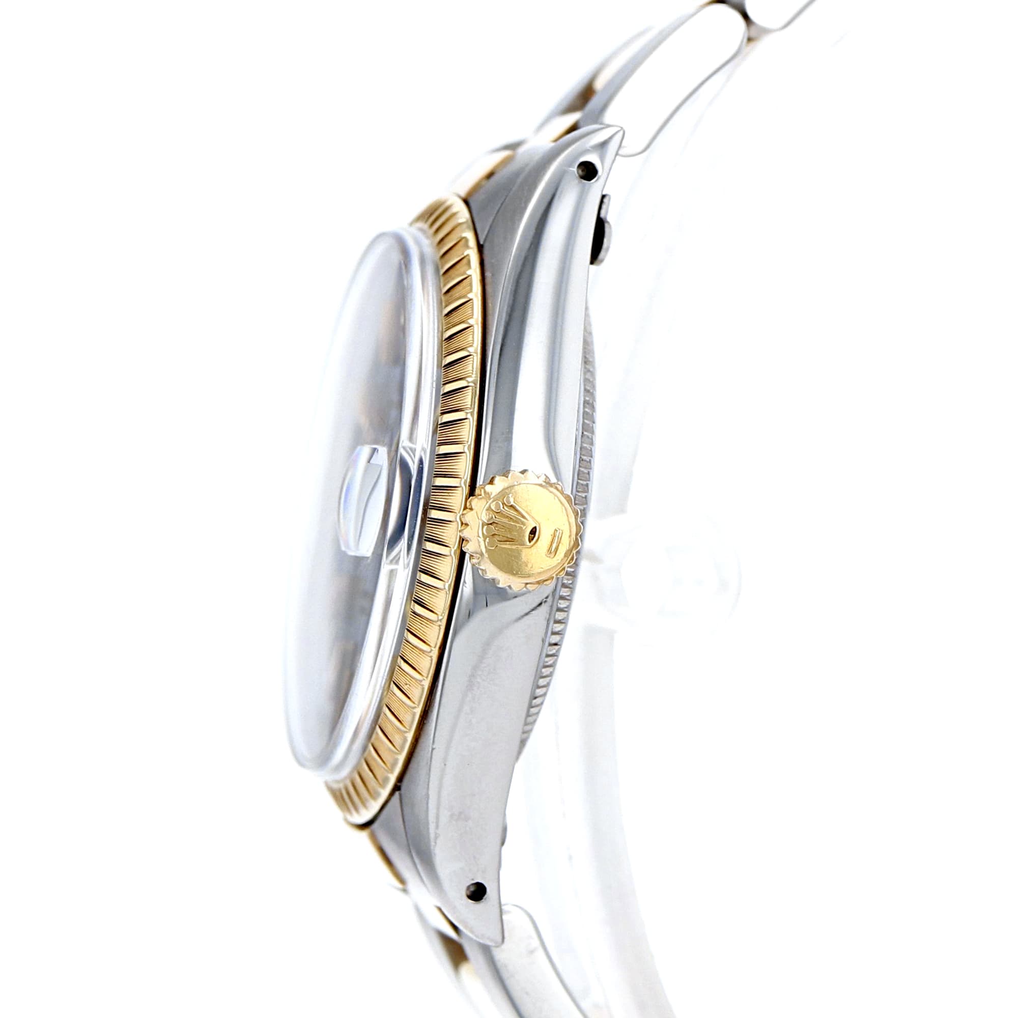 Rolex Oyster Perpetual Date 15053 Blue automatic dial steel & 18K yellow gold