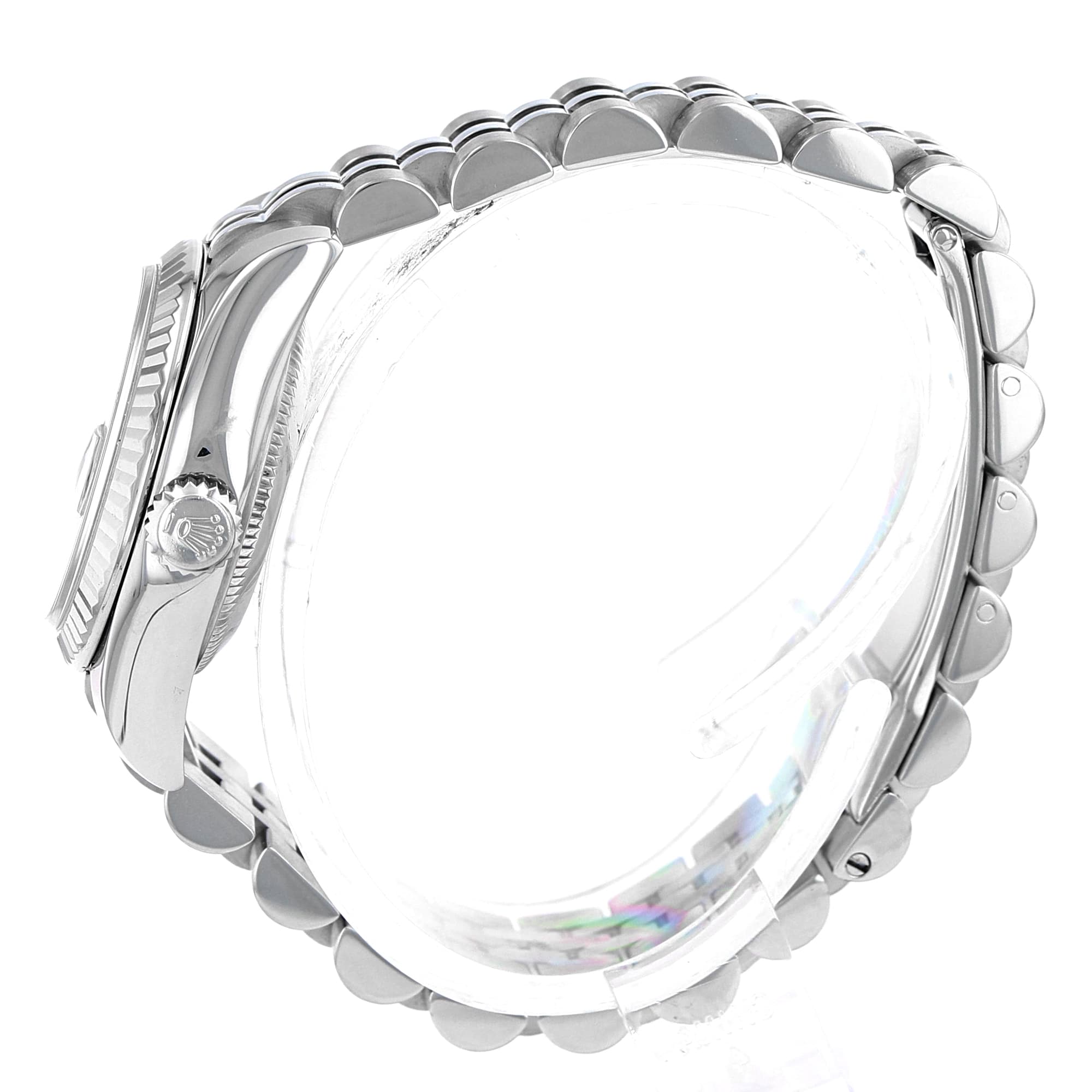 Rolex Lady-Datejust 179174 Silver Roman White Gold Jubilee