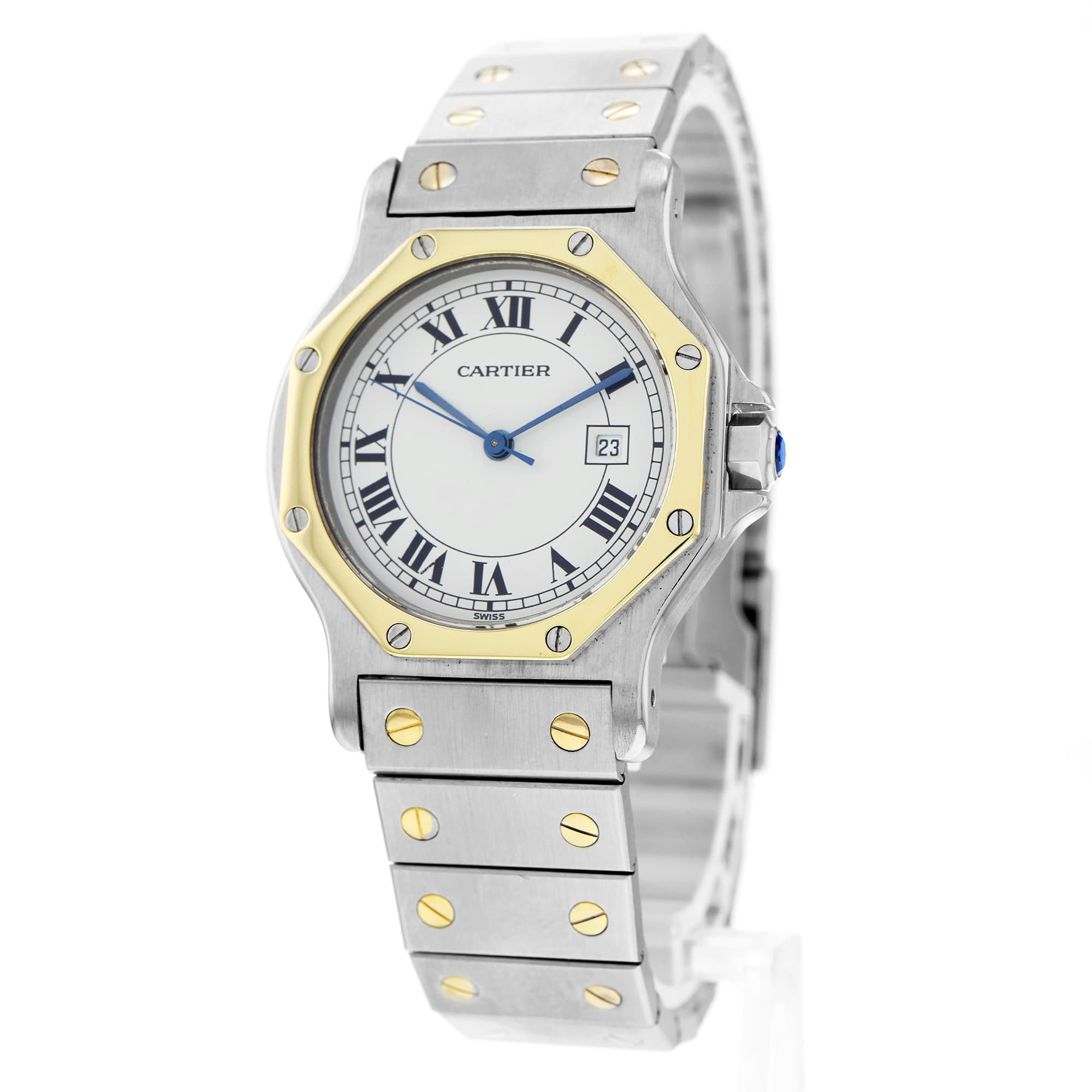 Cartier Santos 187902 Quartz movement White Dial