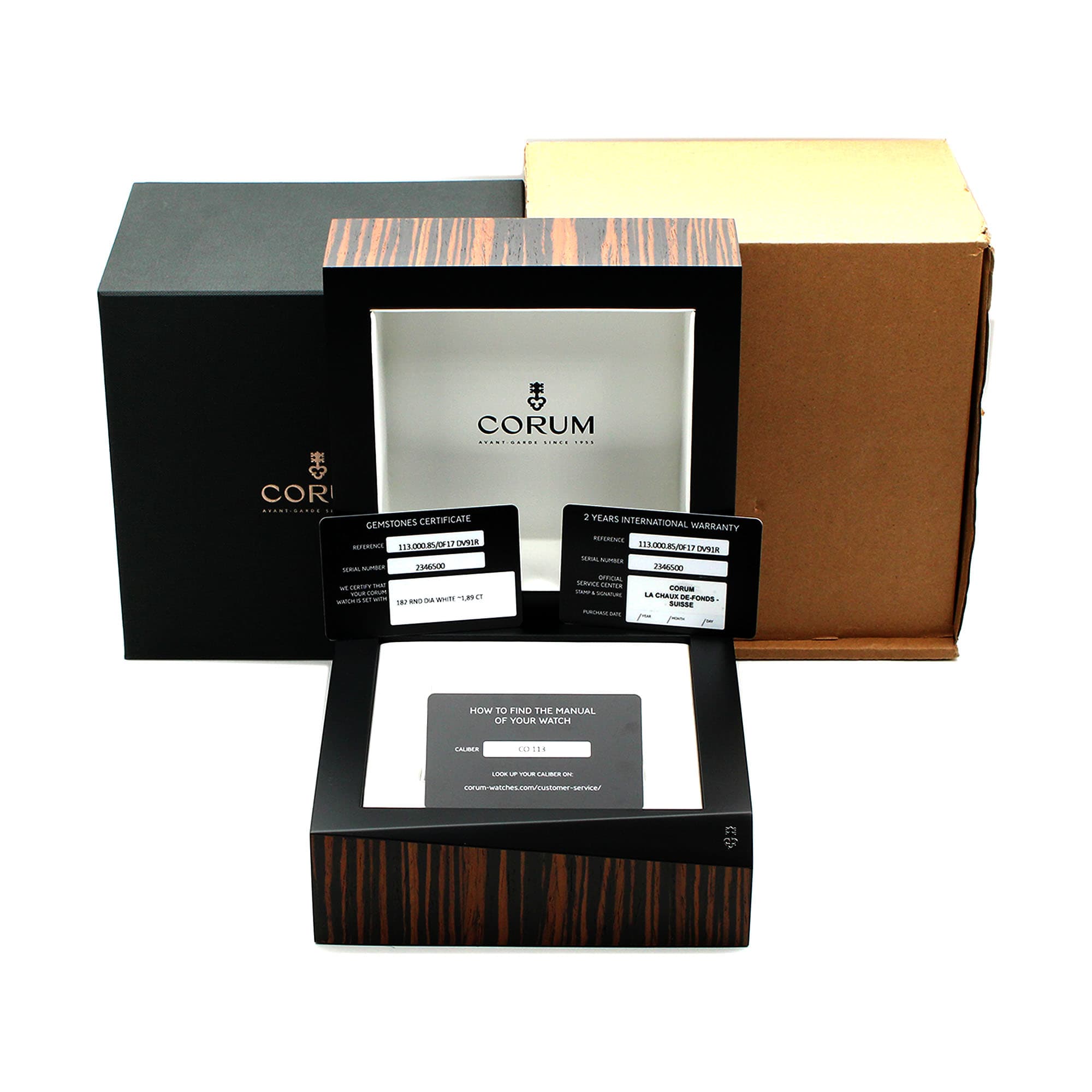Corum Golden Bridge B113/03292 Green Factory Diamond 18k