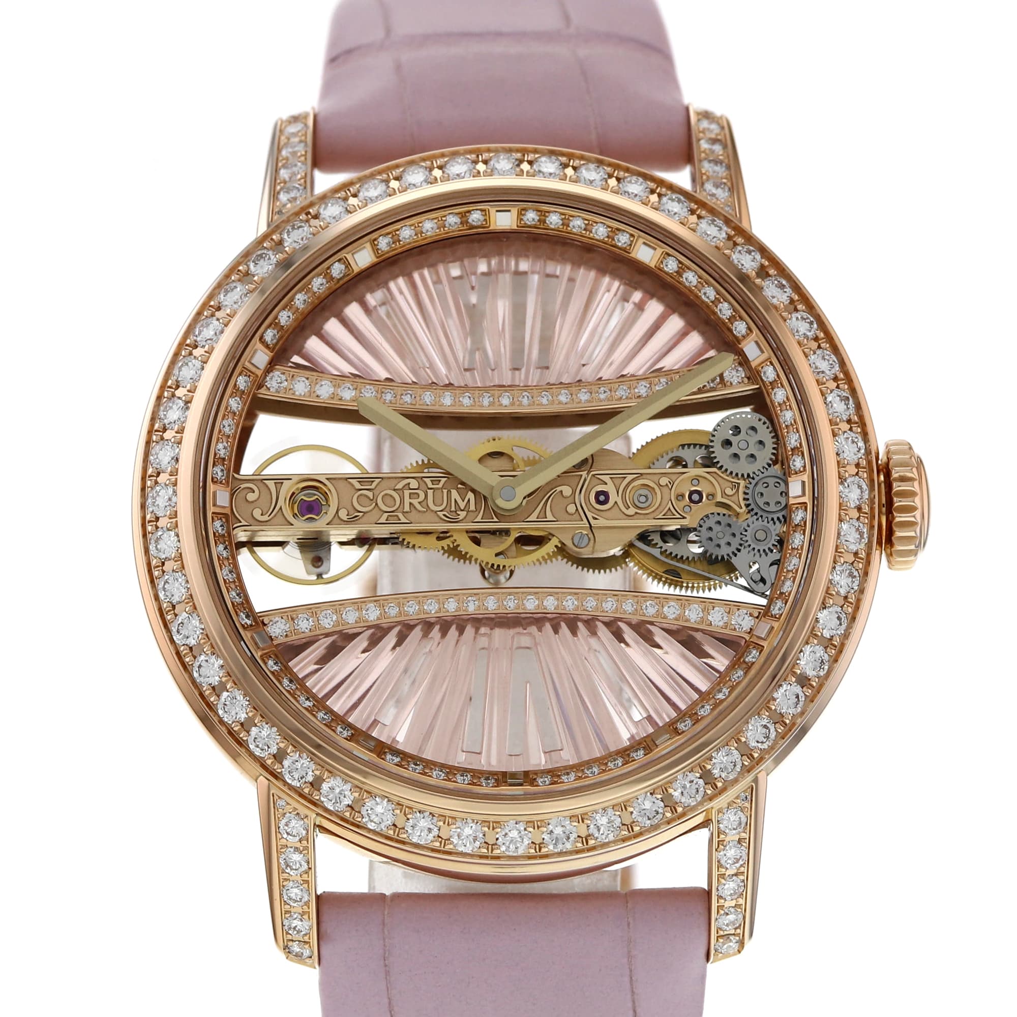 Corum Golden Bridge B113/03200 Pink Factory Diamond 18k