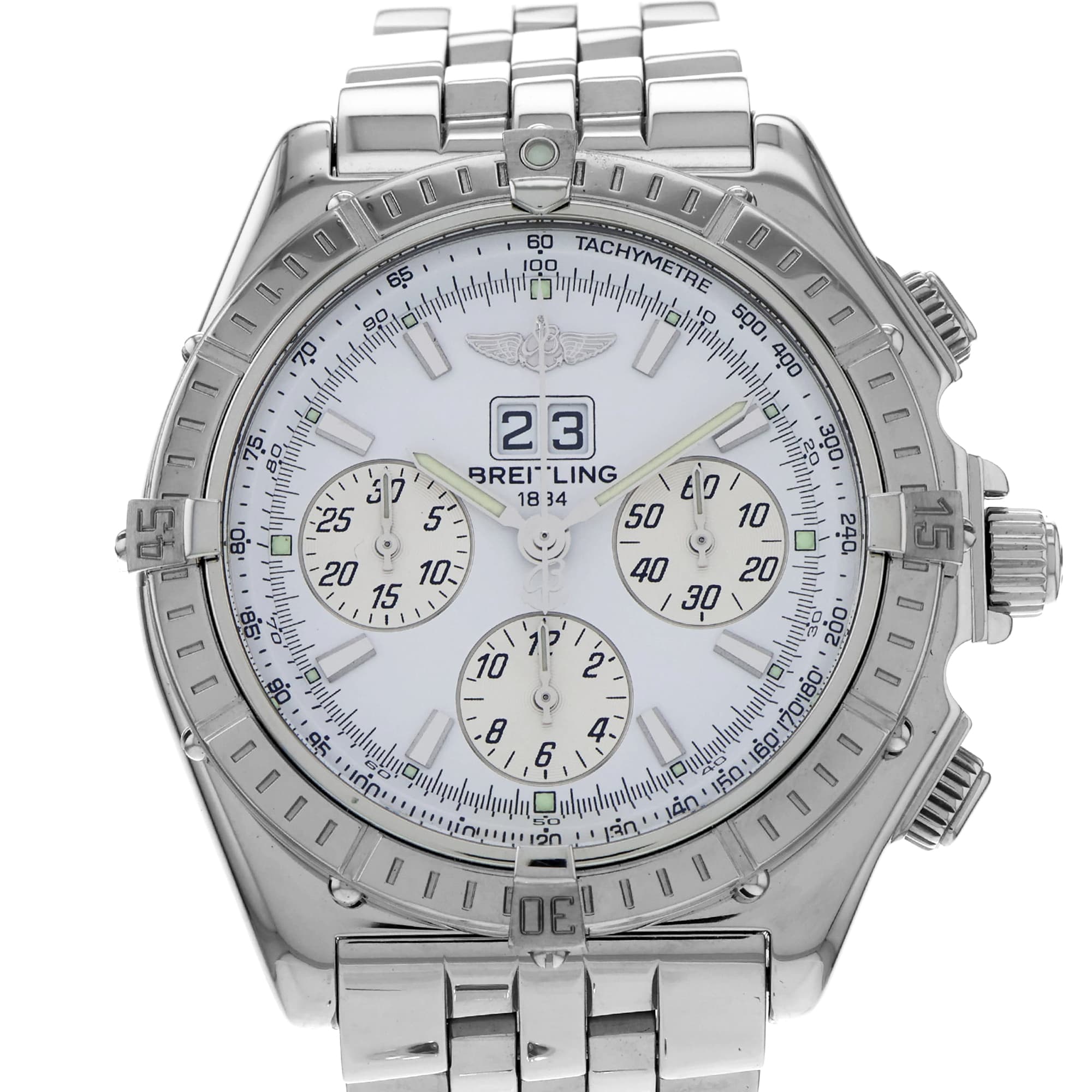 Breitling Crosswind Special A44355 White Chronograph Automatic