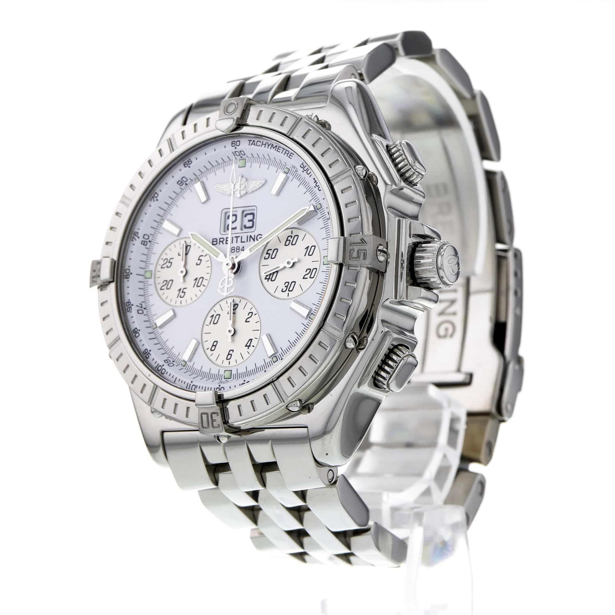 Breitling Crosswind Special A44355 White Chronograph Automatic