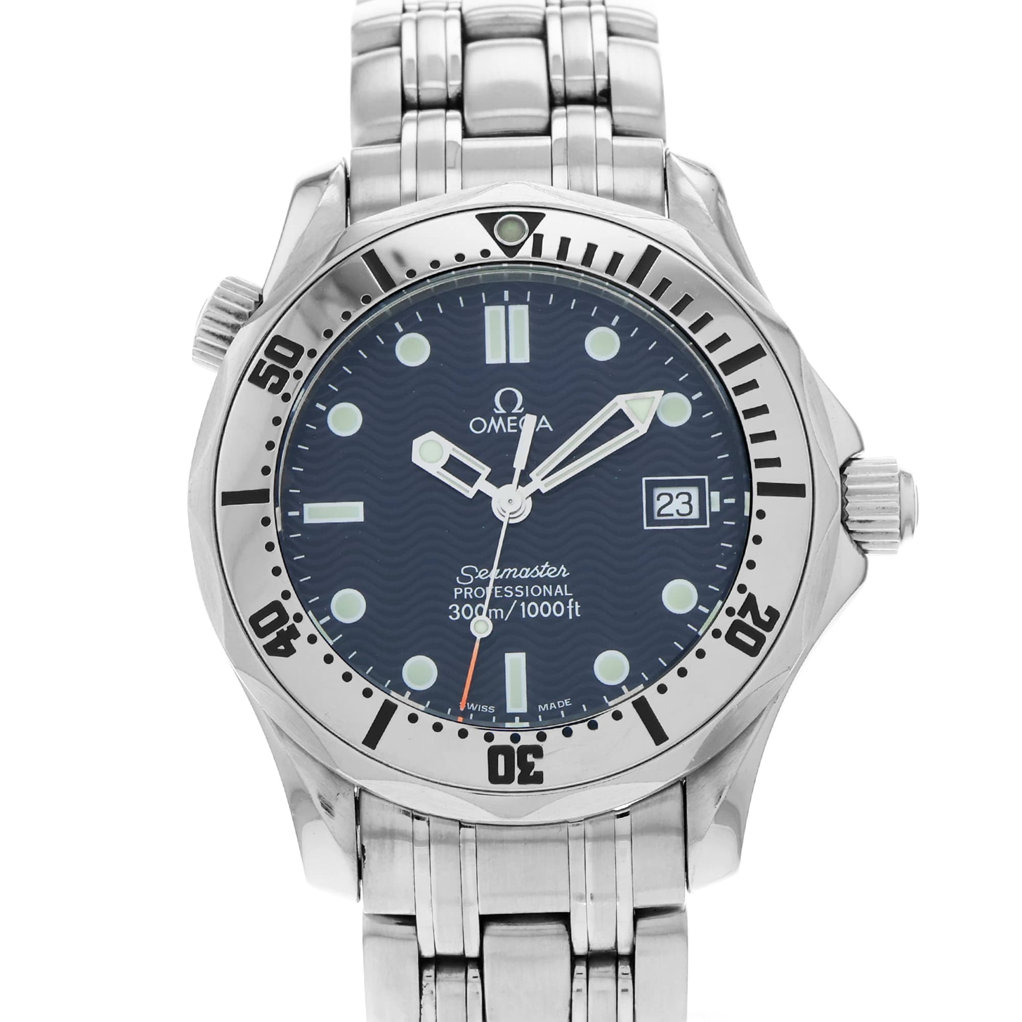 Omega Seamaster 2562.80 Blue Dial Mid Size Quartz Men's