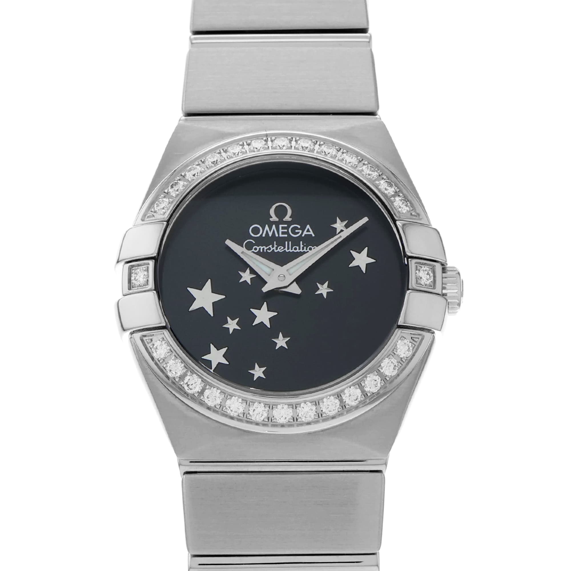Omega Constellation Quartz 123.15.24.60.01.001 Factory Diamond