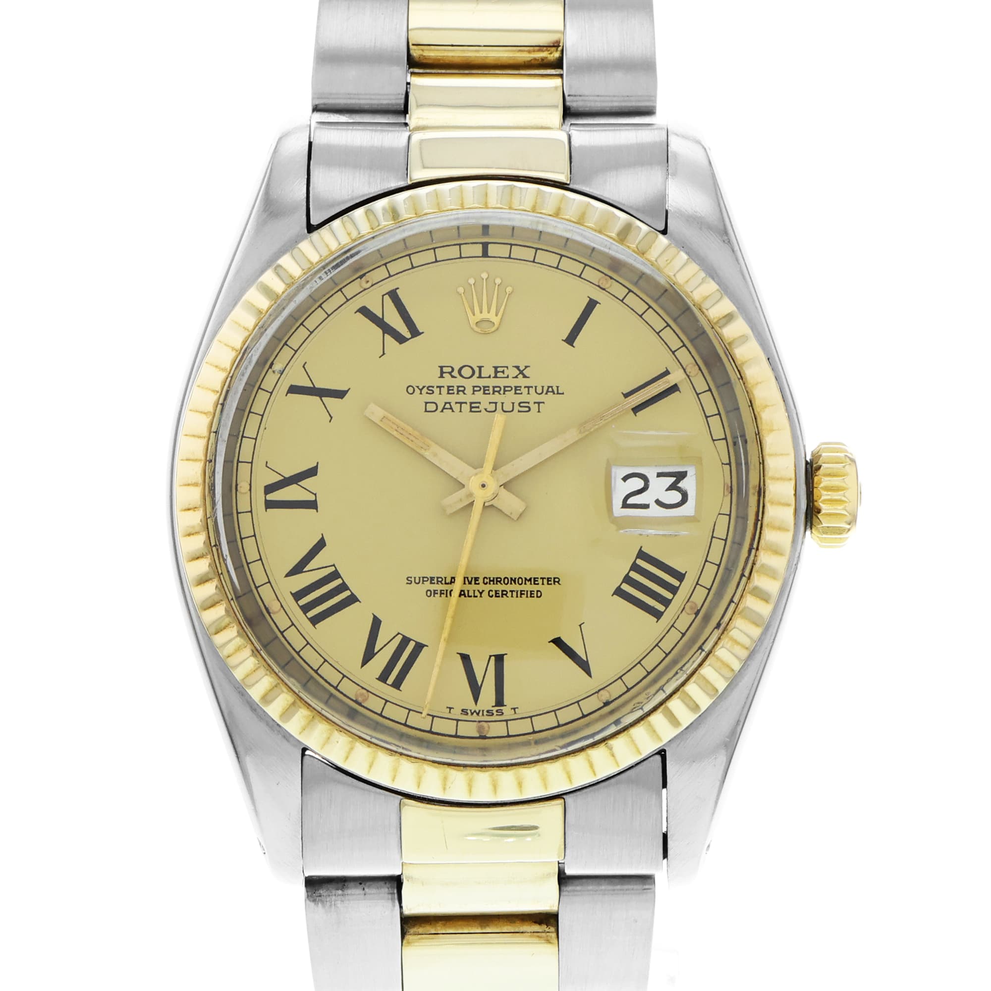 Rolex Datejust 36 1603 Buckley Roman Dial