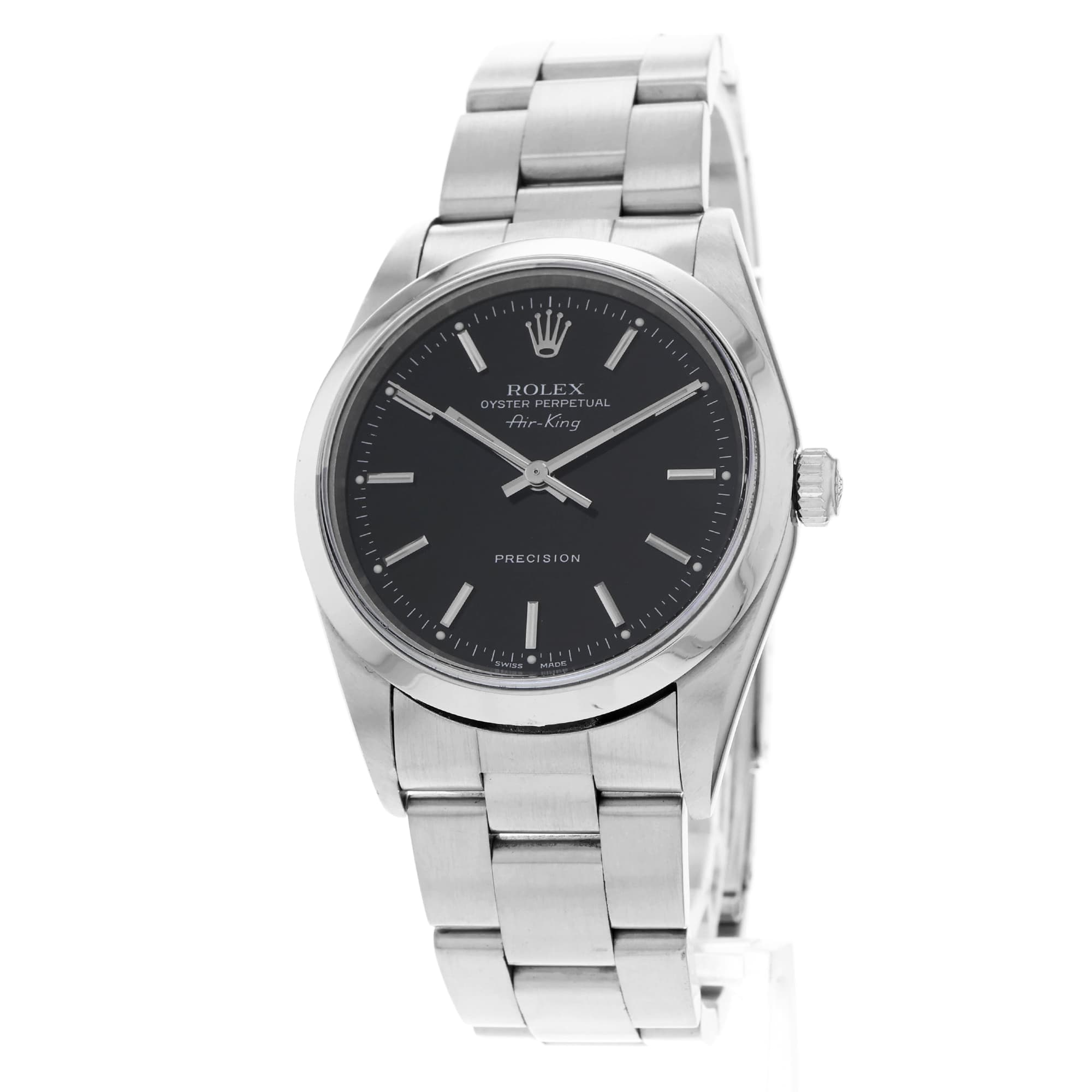 Rolex Air King 14000 Black Stick Oyster Perpetual Precision