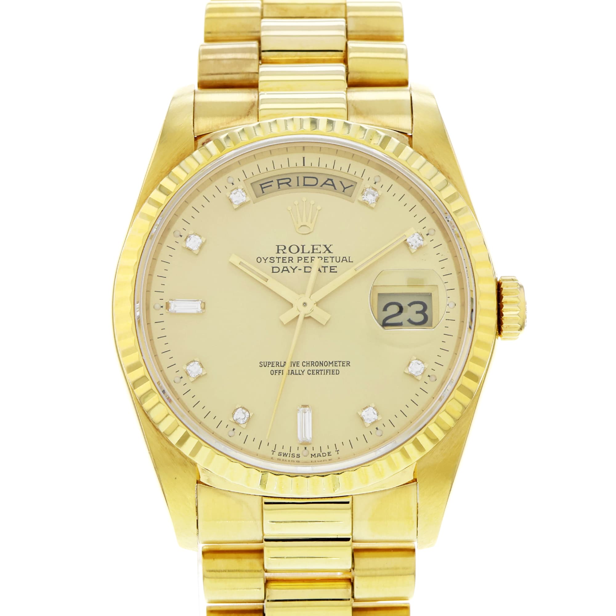 Rolex Day-Date 36 18238 Factory Diamond Dial Automatic