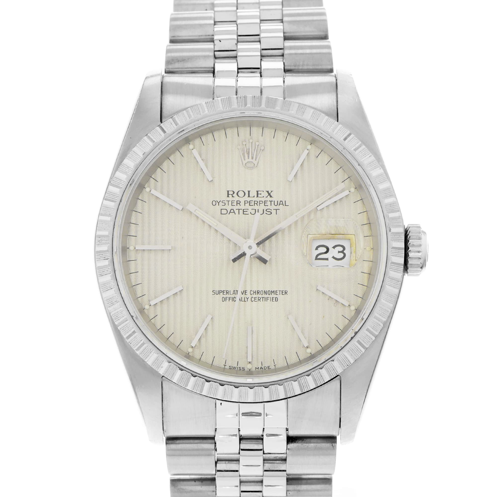 Rolex Datejust 36 16220 Tapestry Dial Automatic Date Mens Watch