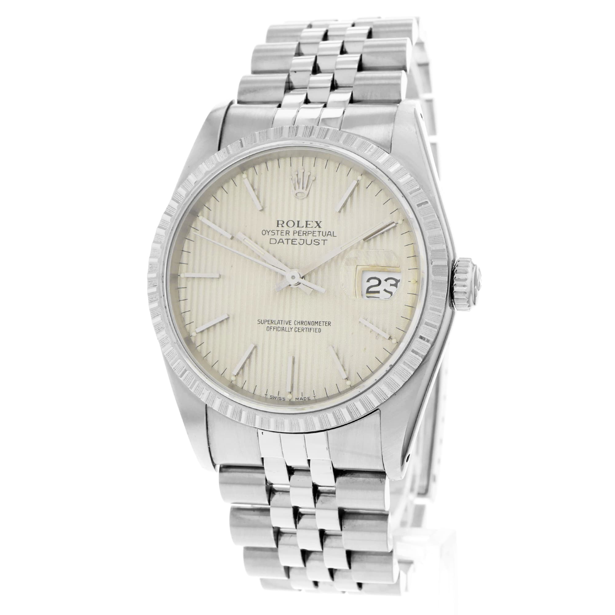 Rolex Datejust 36 16220 Tapestry Dial Automatic Date Mens Watch