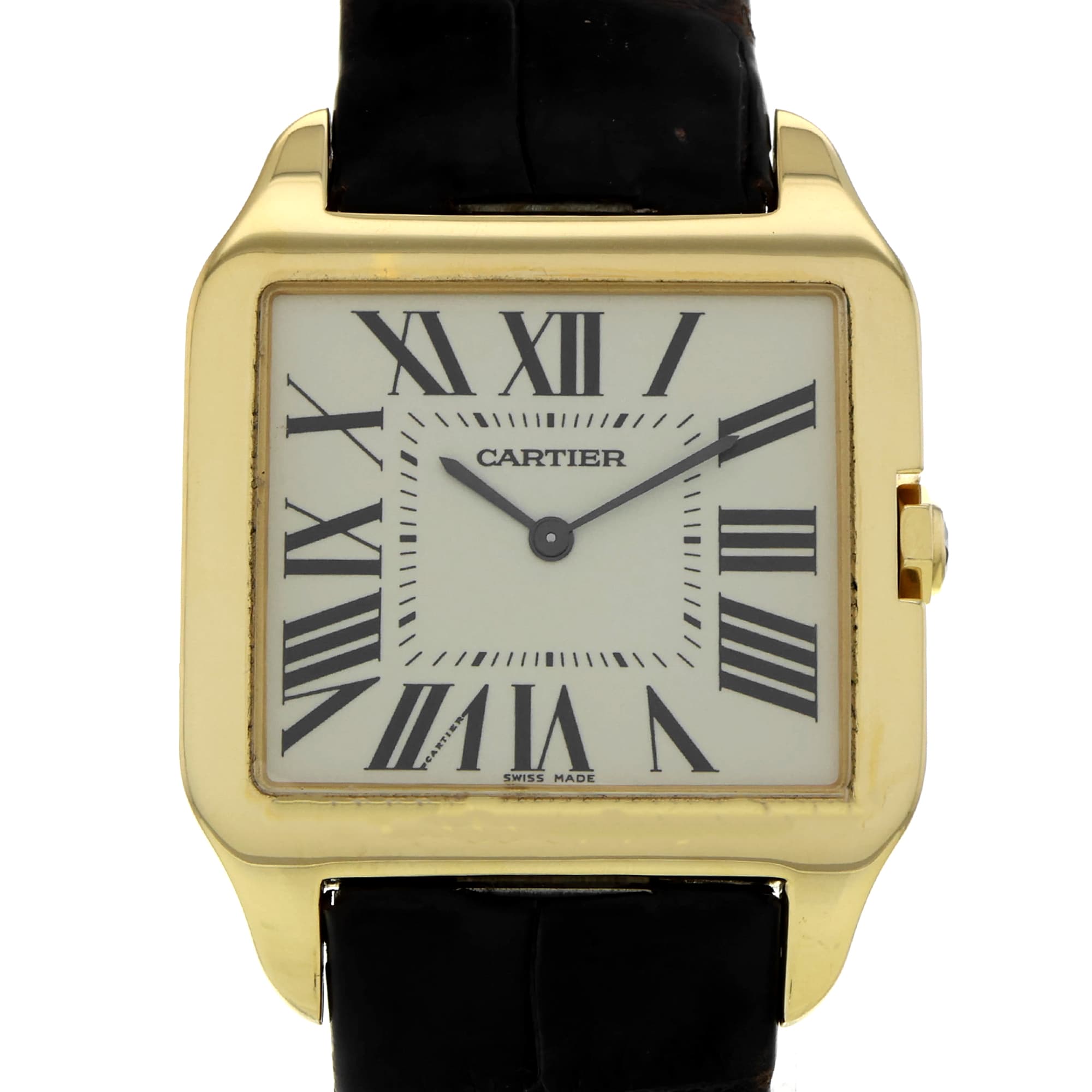 Cartier Santos Dumont W2008751 2649 White Roman 18k