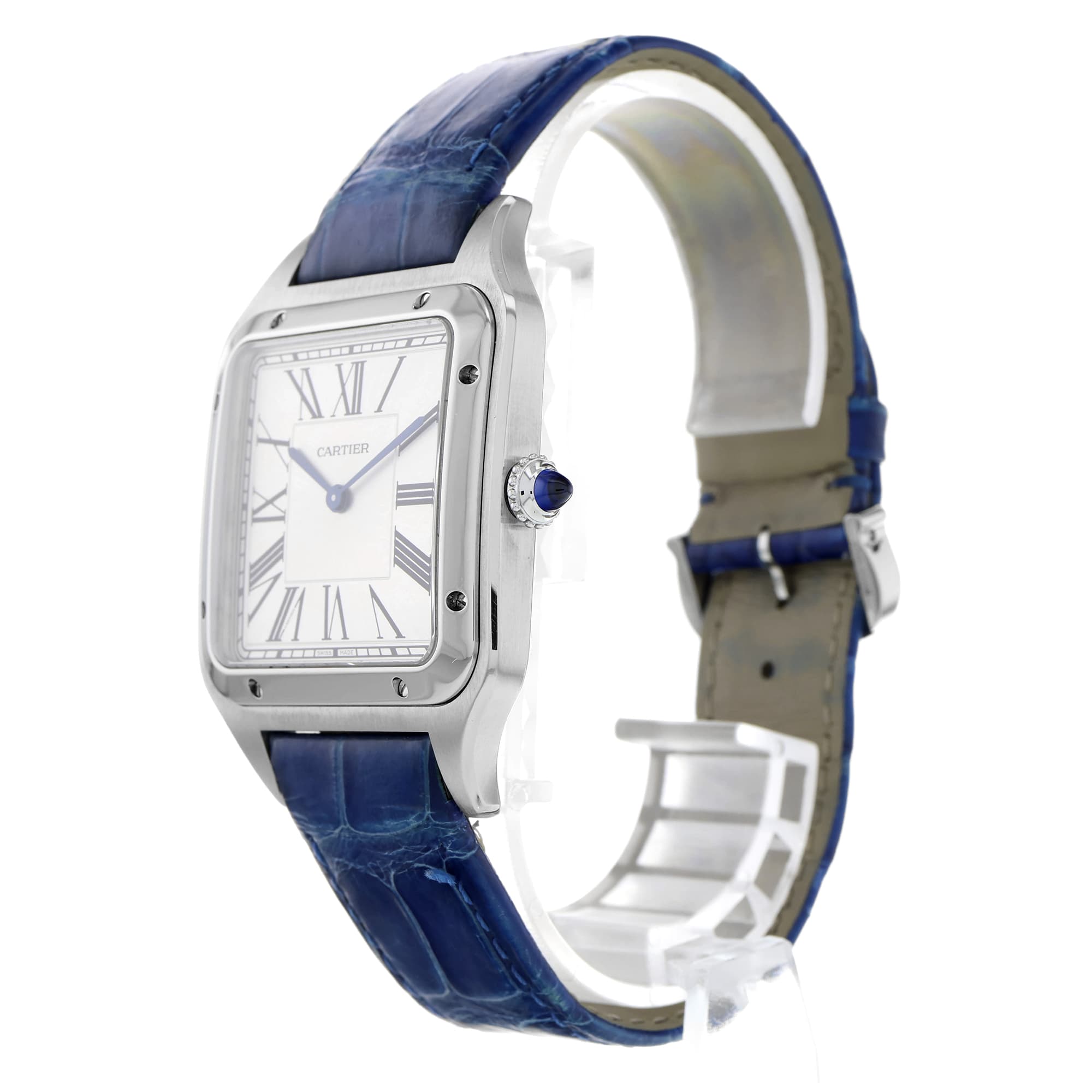 Cartier Santos Dumont WSSA0022 4305 XL Roman Manual Wind Mens