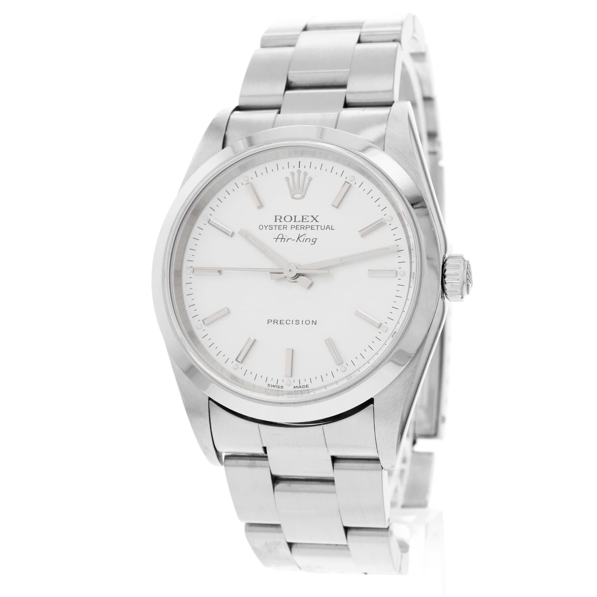 Rolex Air King 14000 Silver Stick Oyster Perpetual Precision
