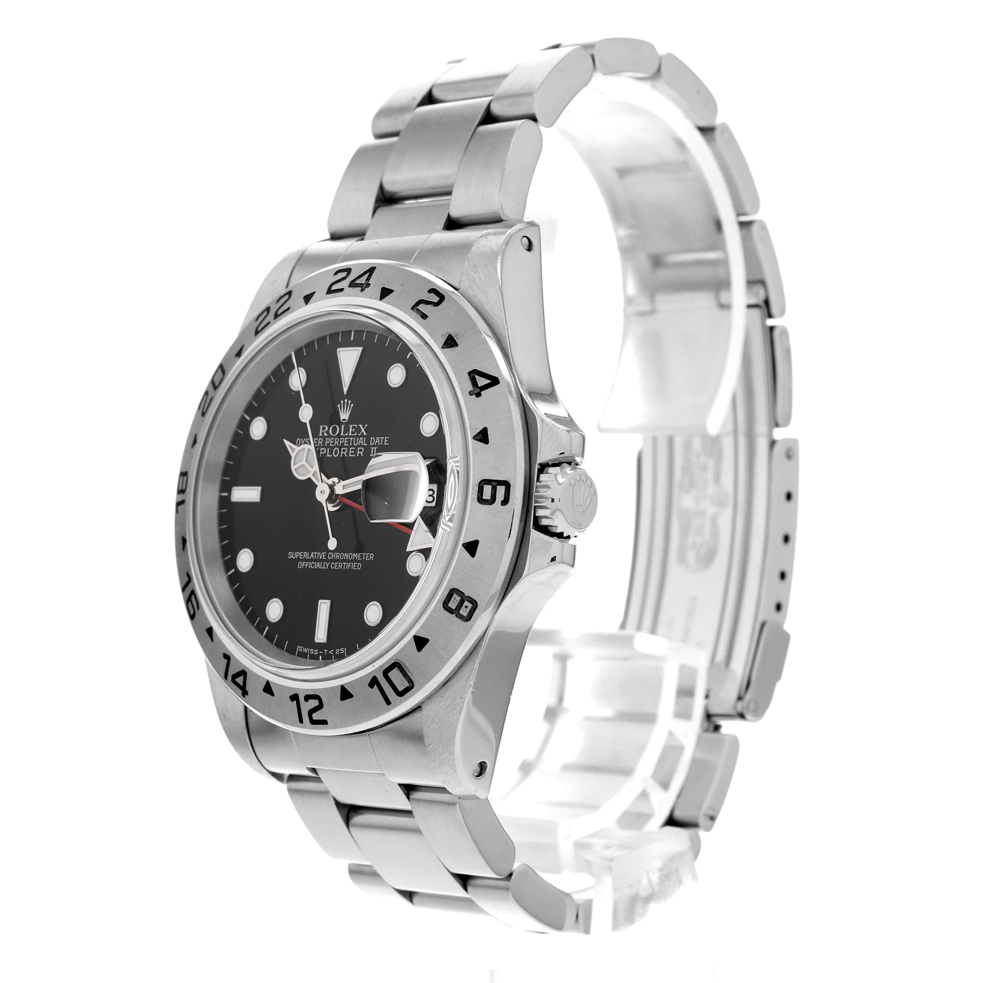Rolex Explorer II 16570 Black Automatic GMT Oyster Perpetual