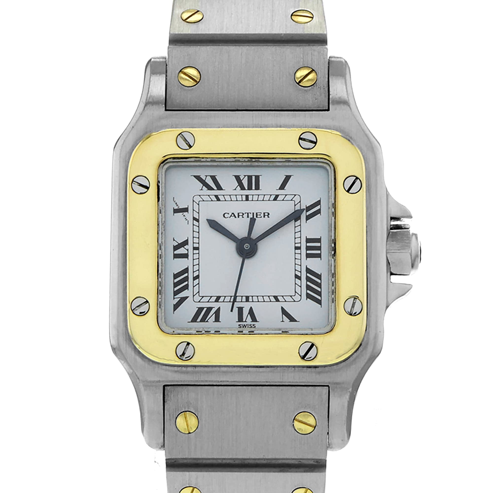 Cartier Santos 0902 Galbee Roman Automatic Ladies