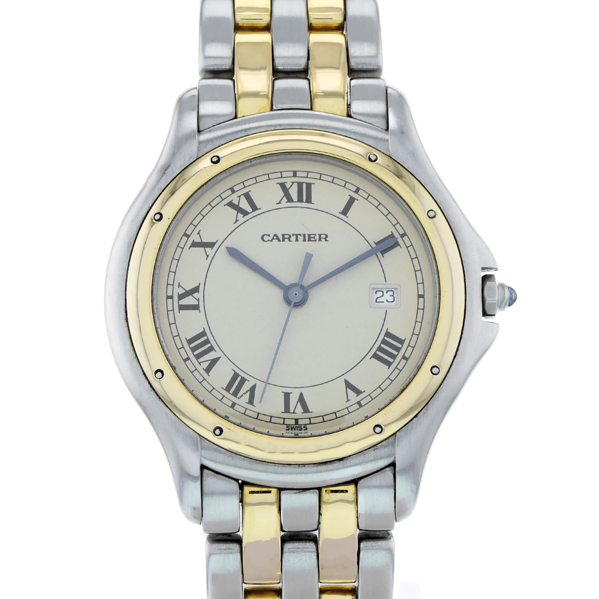 Cartier Cougar 187904 Panthere Two Row Quartz 18k