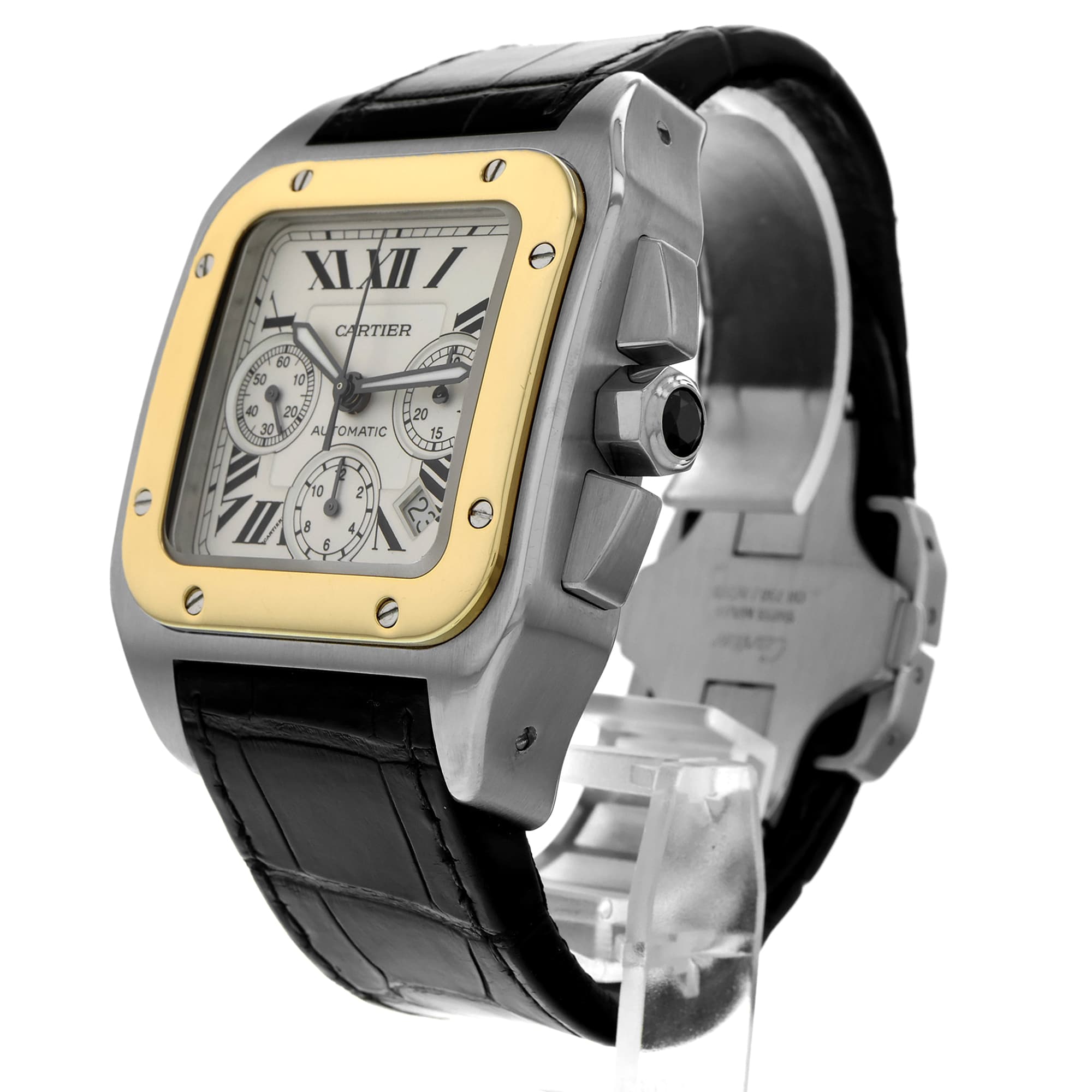 Cartier Santos 100 W20091X7 2740 White Roman 18k