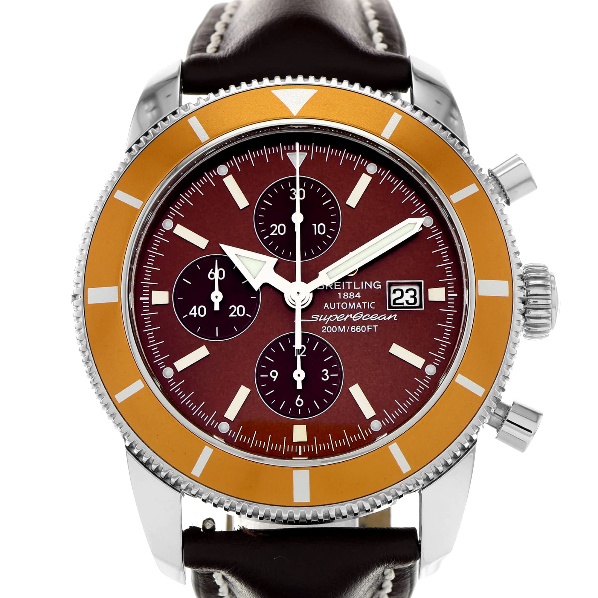 Breitling Superocean Heritage A13320 Bronze Orange Chronograph