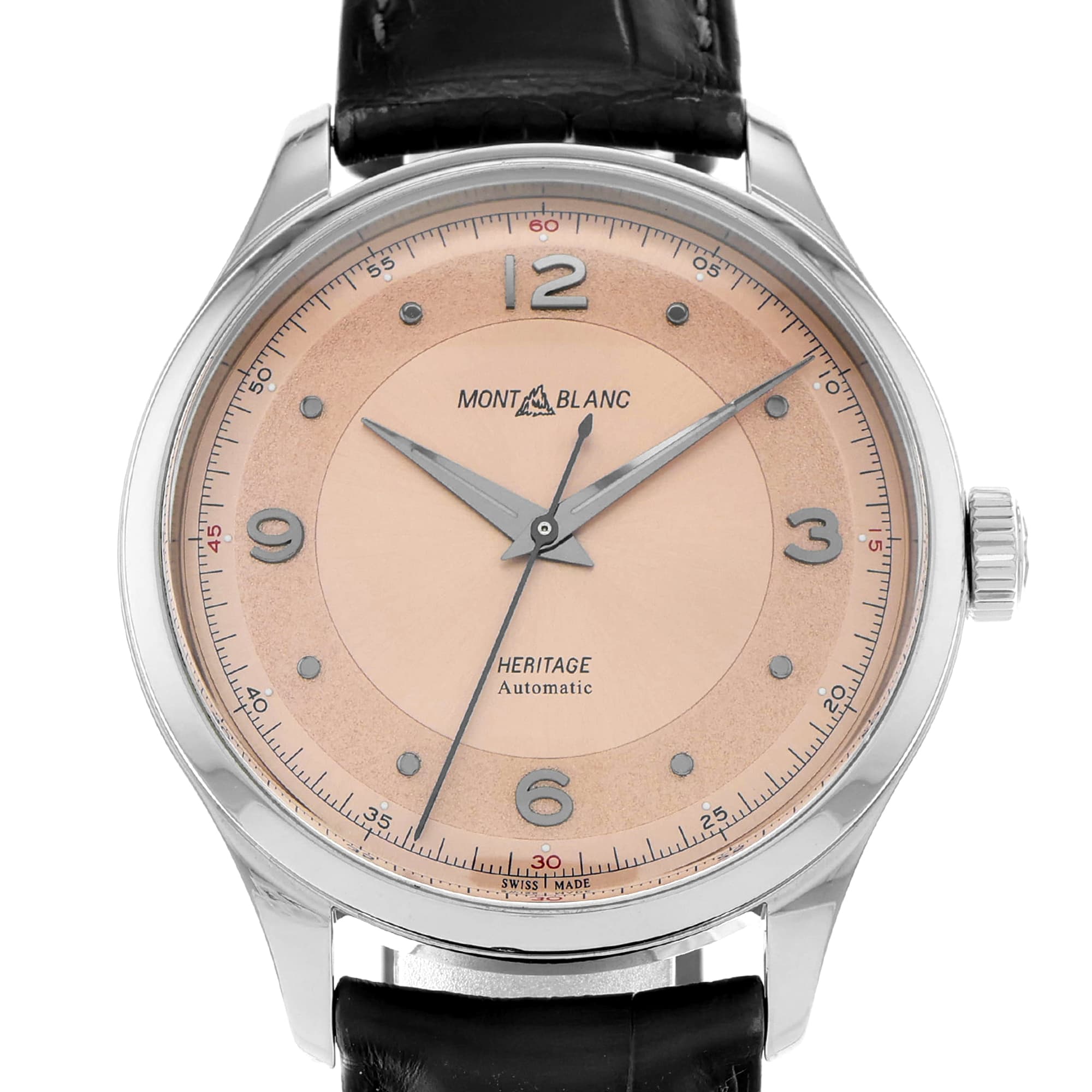 Montblanc Heritage 119944 Salmon Dial Automatic Mens