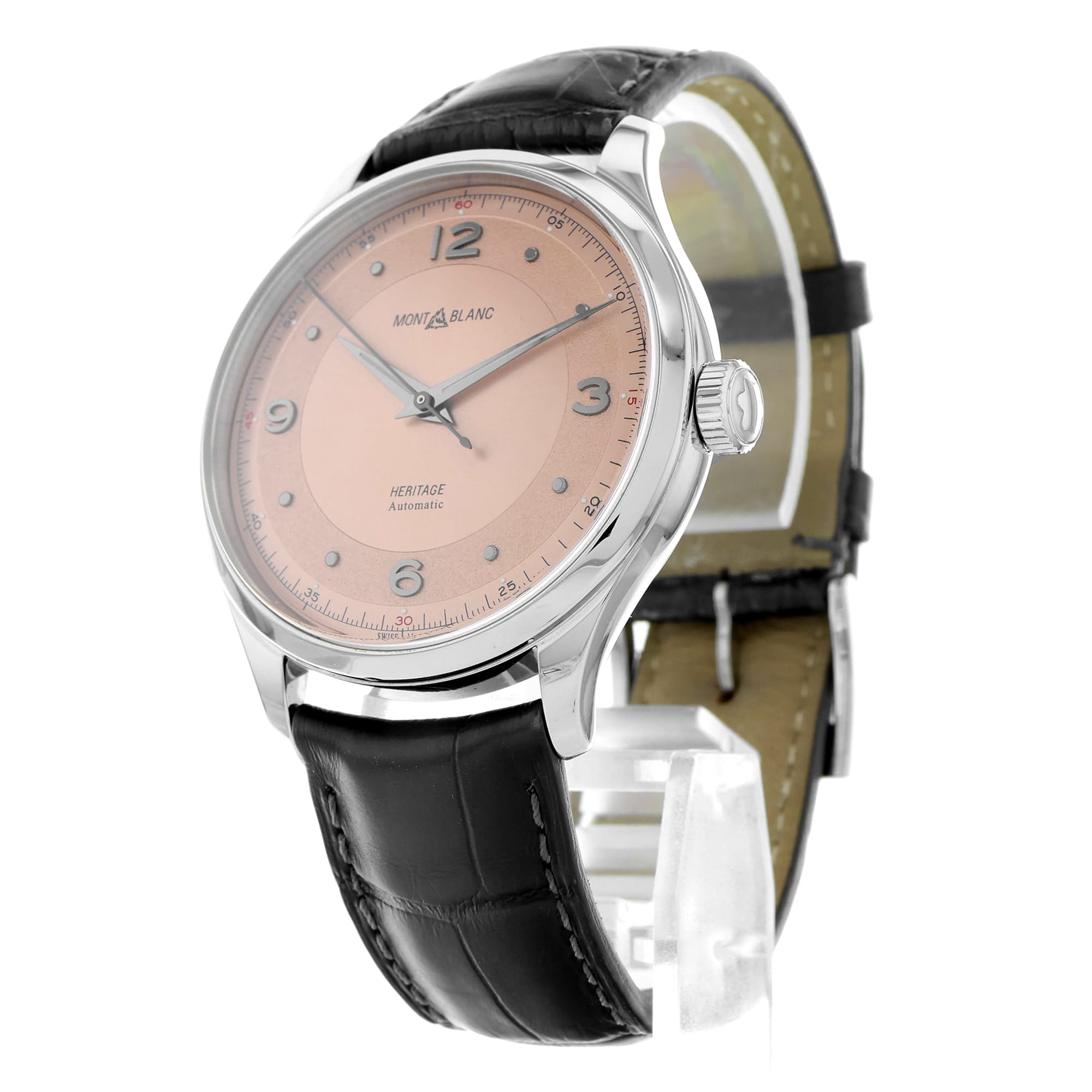 Montblanc Heritage 119944 Salmon Dial Automatic Mens