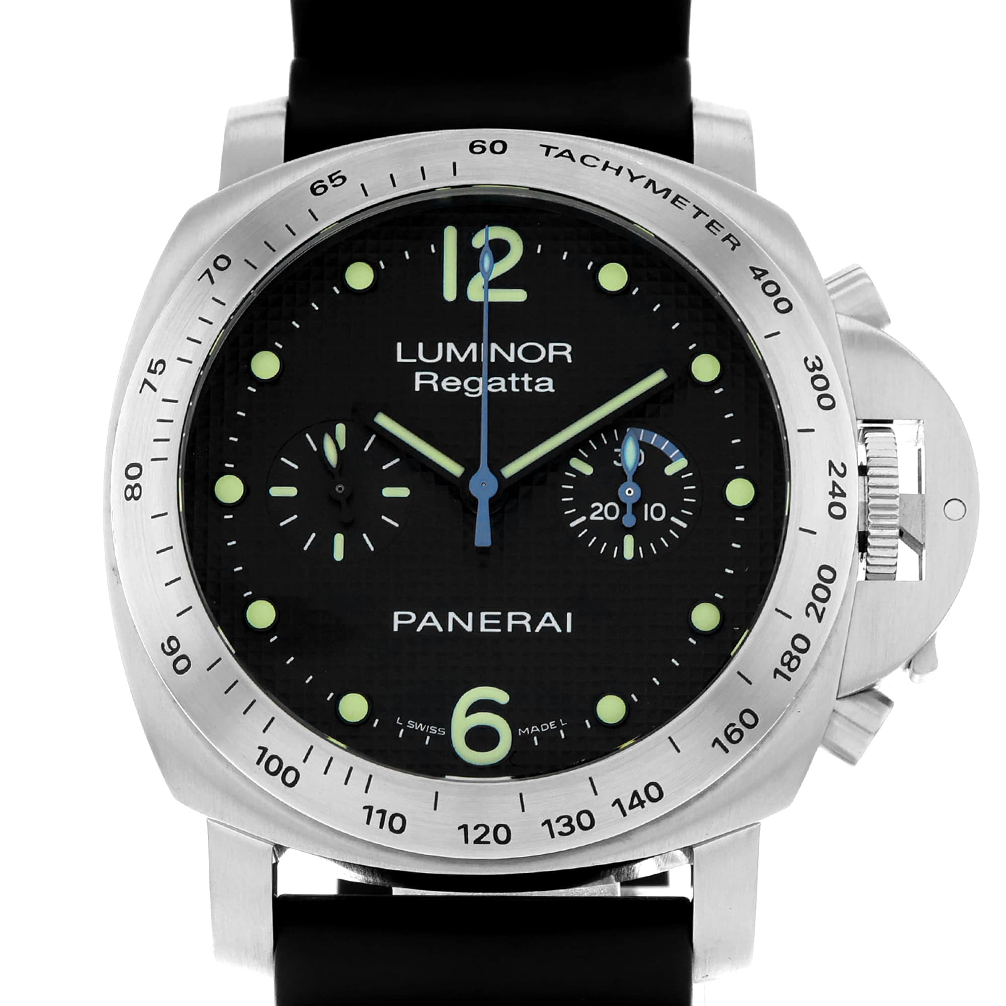 Panerai Luminor Regatta PAM 00308 Black Hobnail Chronograph