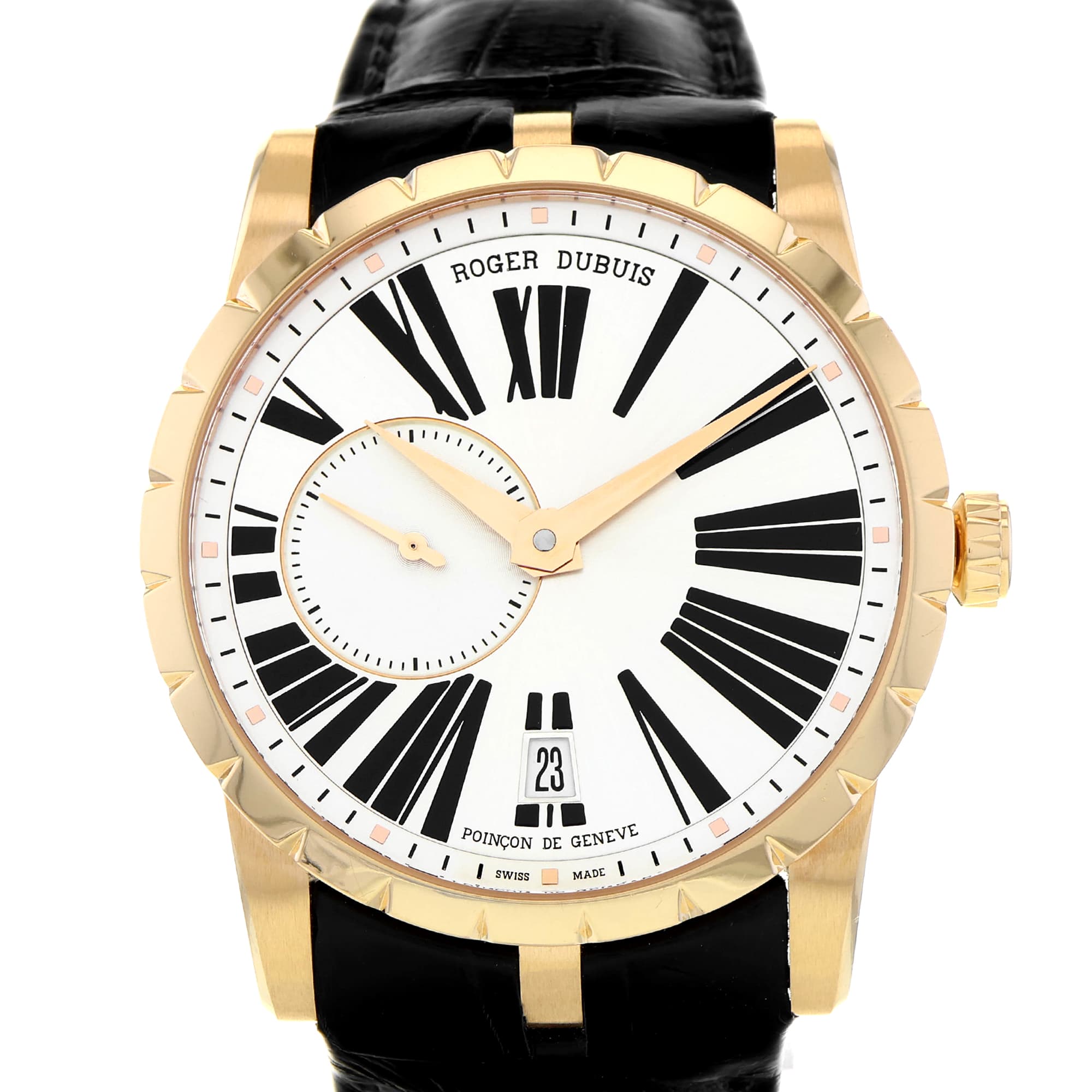 Roger Dubuis Excalibur DBEX0442 Roman Dial Large Mens 18k