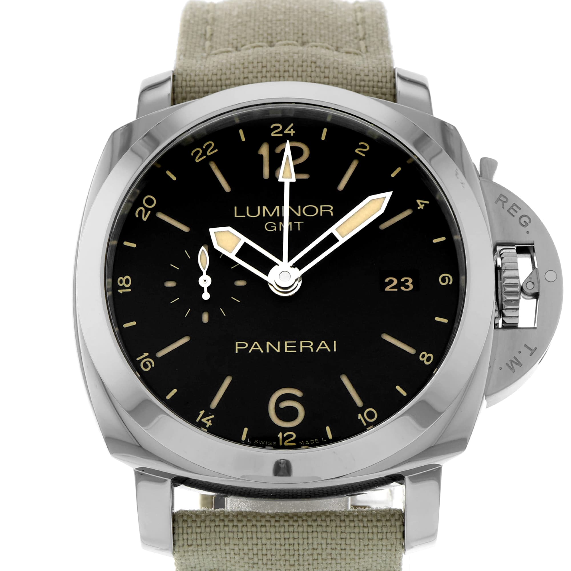 Panerai Luminor 1950 3 Days GMT Automatic PAM 00531 Black Mens