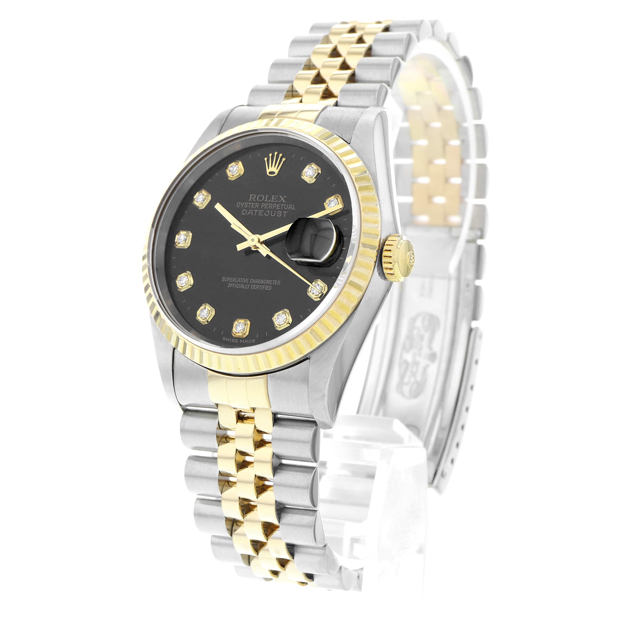 Rolex Datejust 36 16233G Factory Diamond 18k