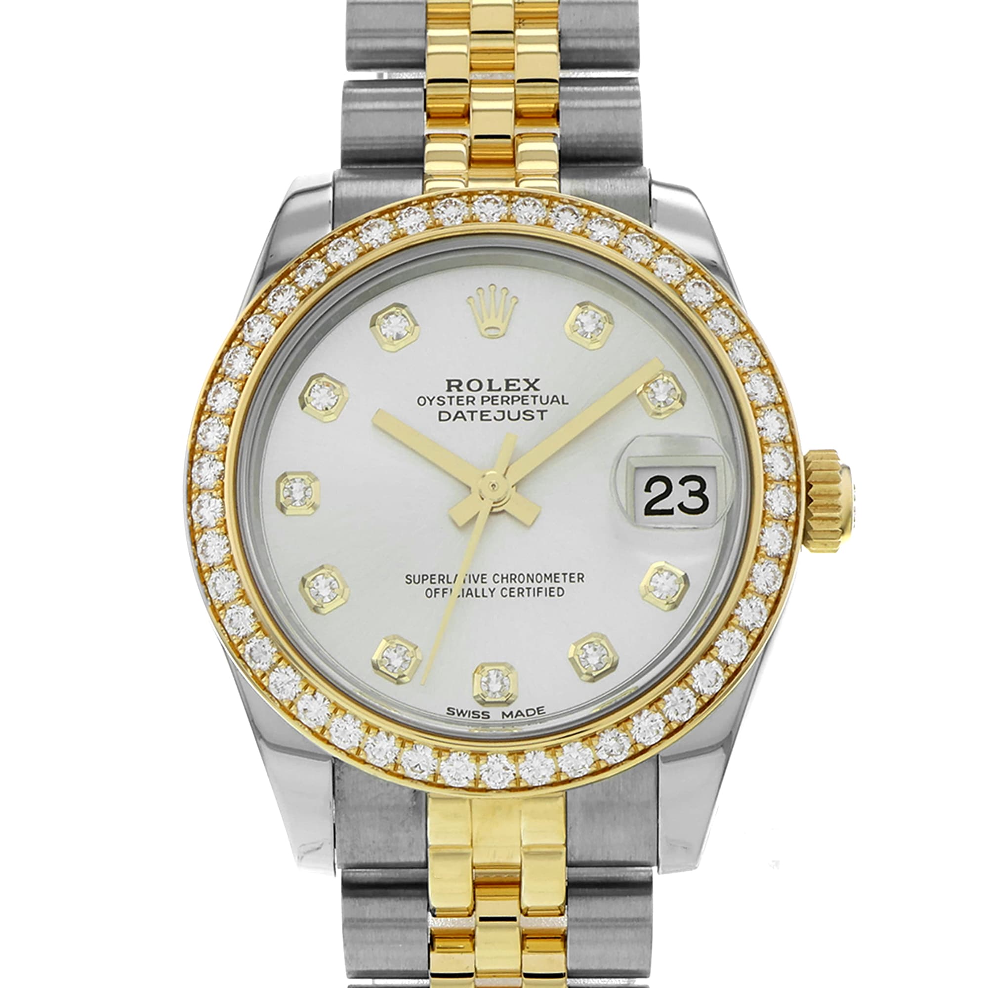 Rolex Datejust 31 178383 Factory Diamond 18k