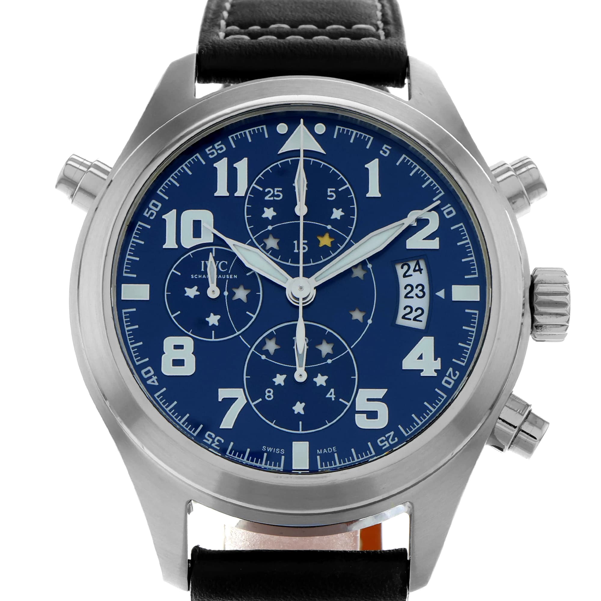 IWC Pilot IW371807 Blue Dial Petit Prince Double Chronograph
