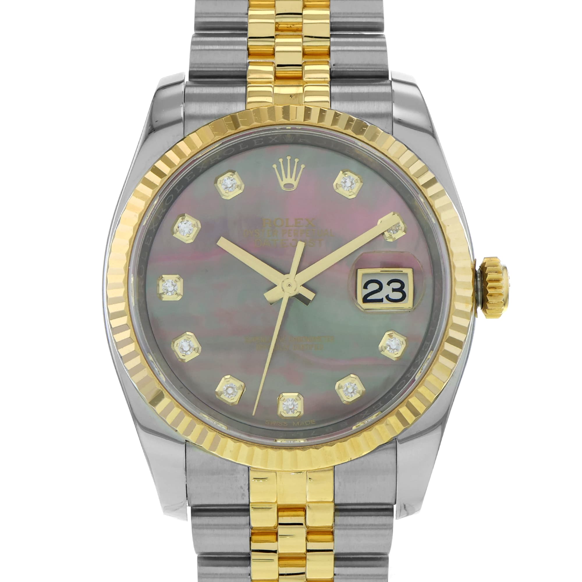Rolex Datejust 36 116233 MOP Brown Diamond 18k