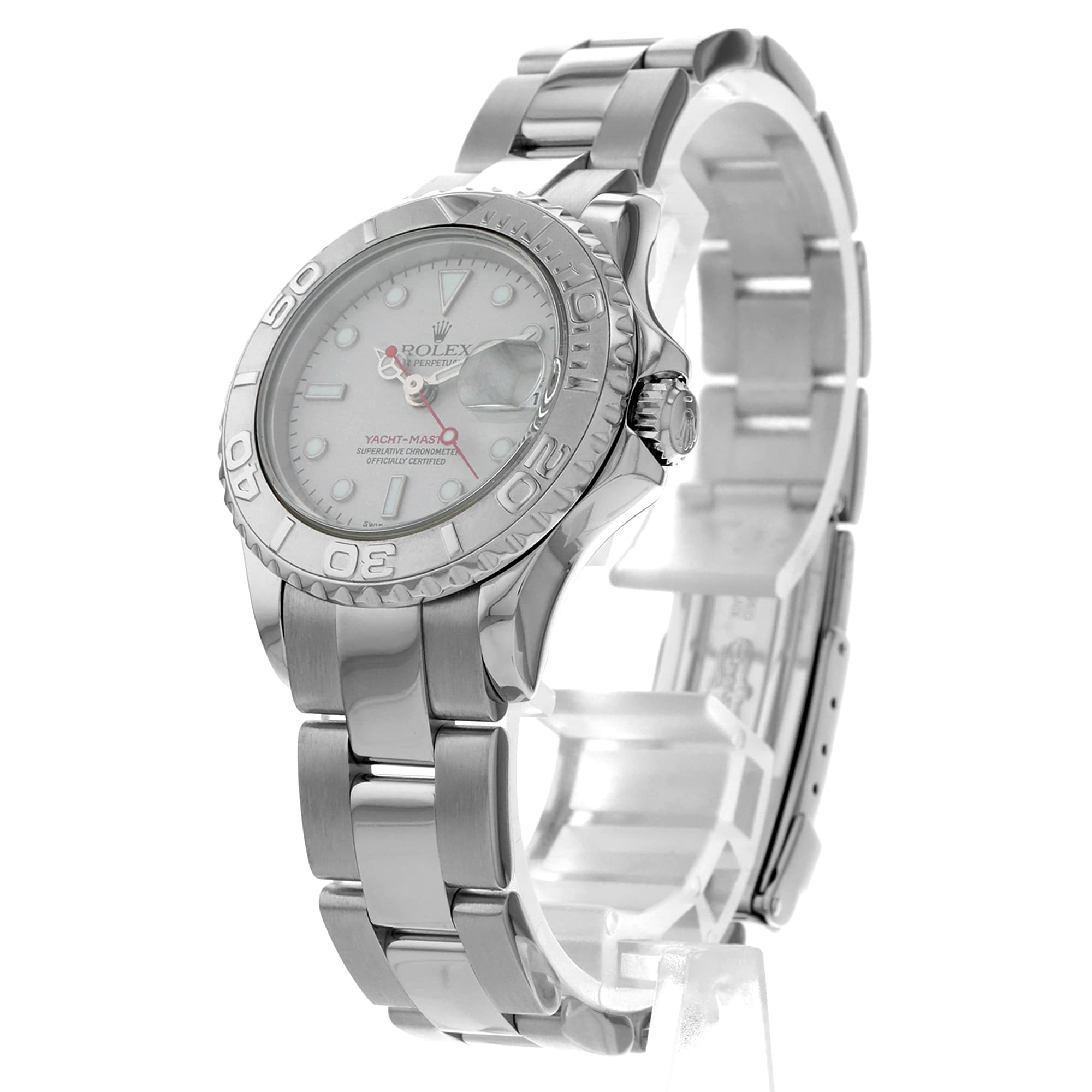 Rolex Yacht-Master 169622 Silver Platinum Dial Oyster Ladies