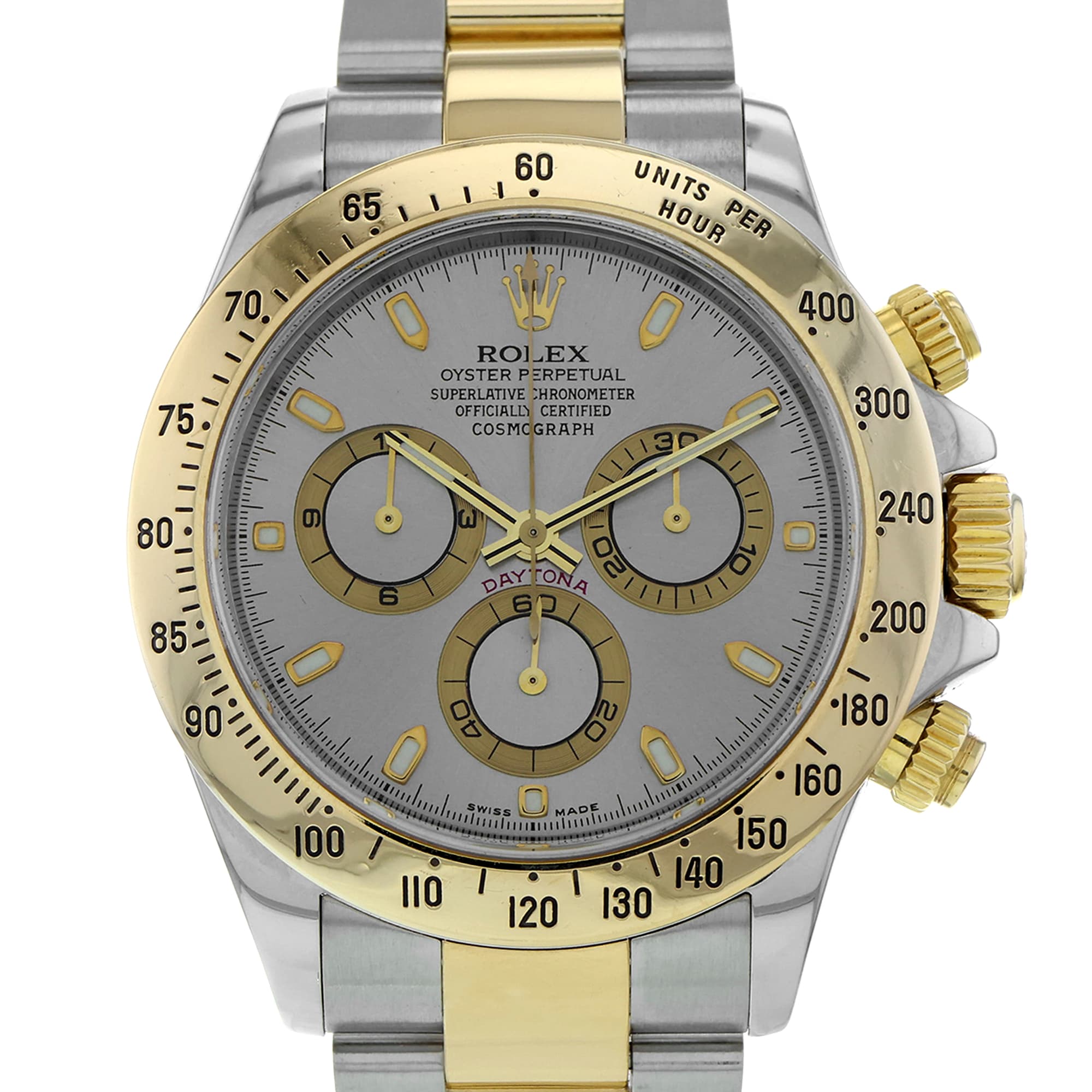 Rolex Daytona 116523 Grey Two Tone Box 18k