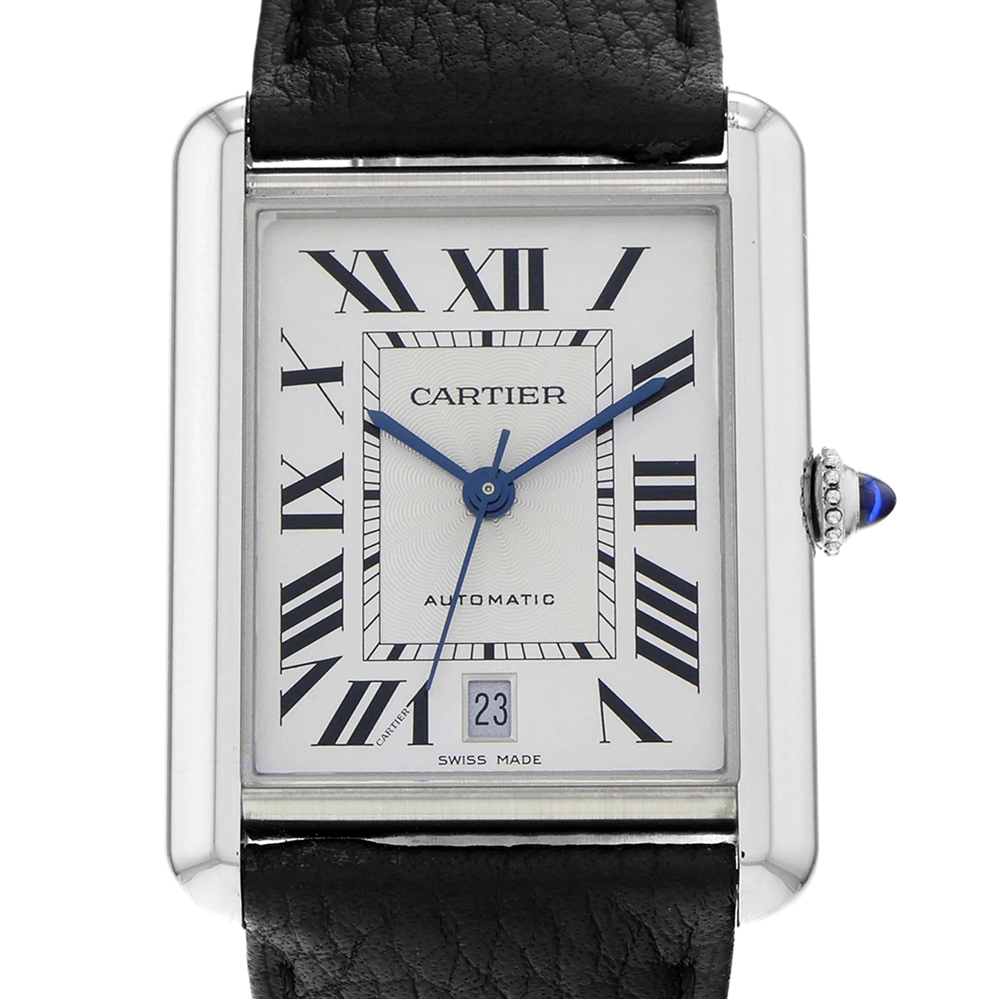Cartier Tank WSTA0040 4324 Must Extra Large Silver Roman Dial