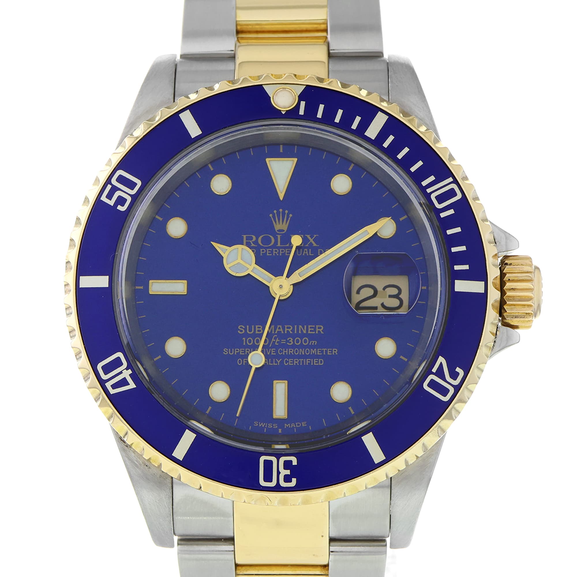 Rolex Submariner Date 16613 Blue Two Tone 18k