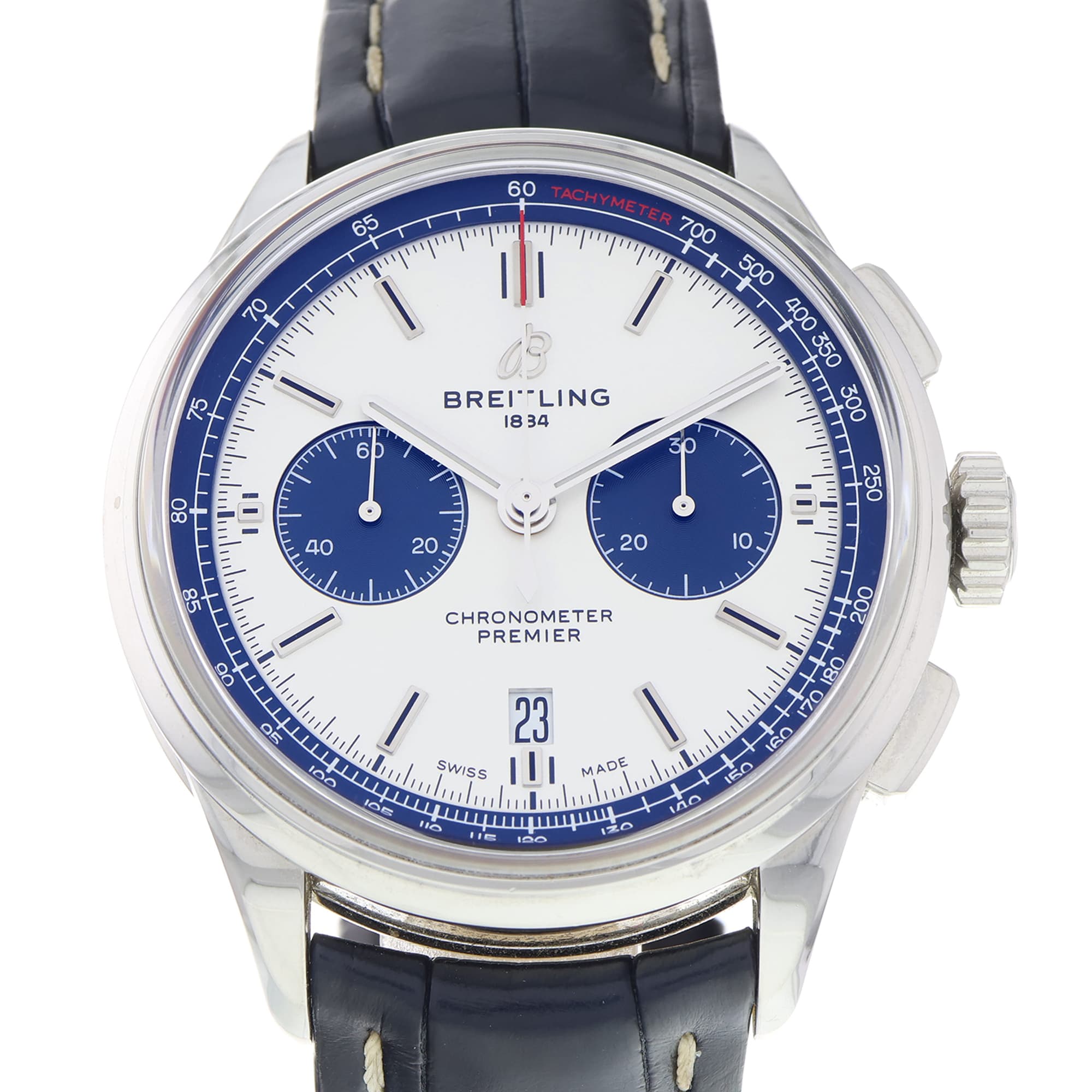 Breitling Premier Chronograph AB0118 Silver Tachymeter