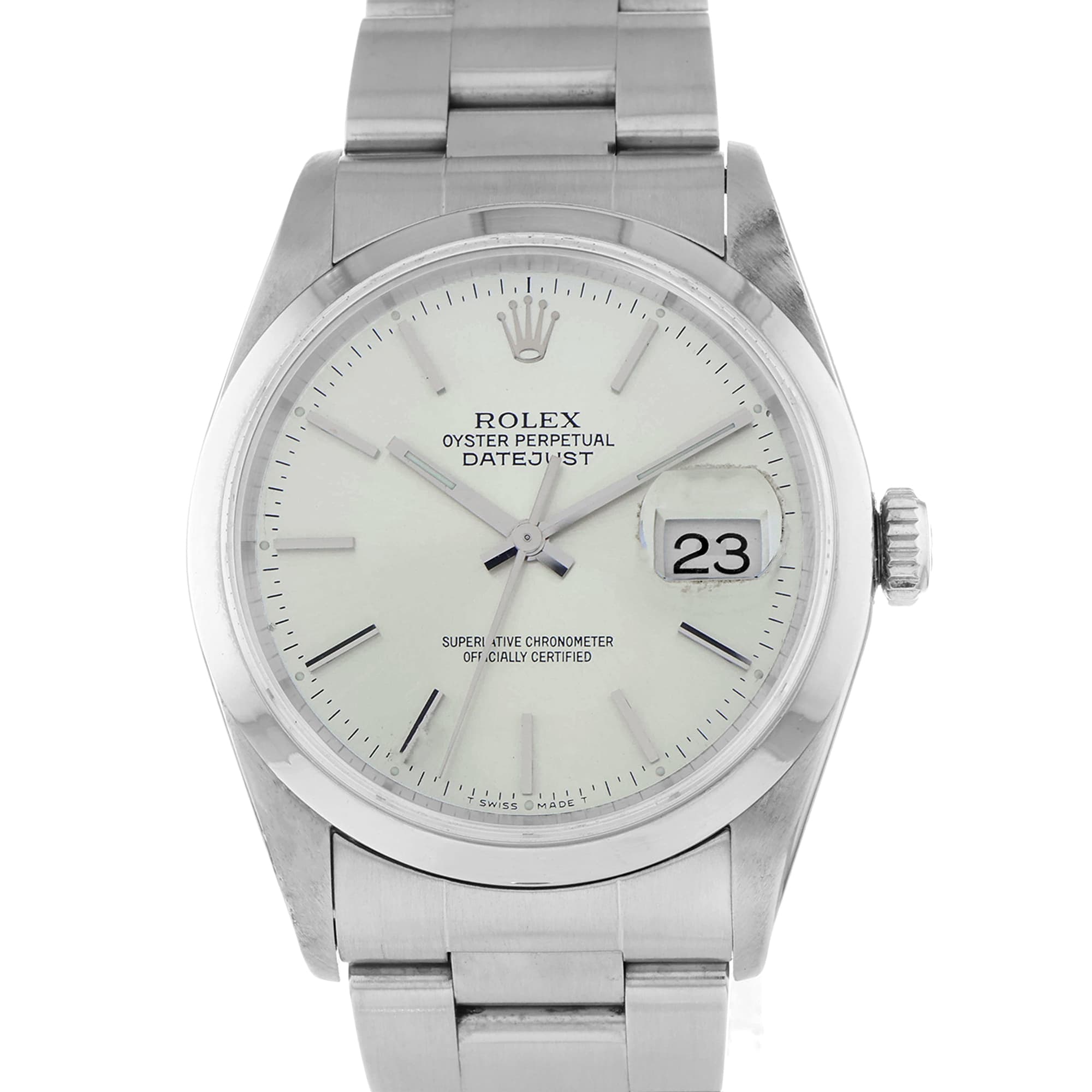 Rolex Datejust 36 16200 Silver Automatic Date