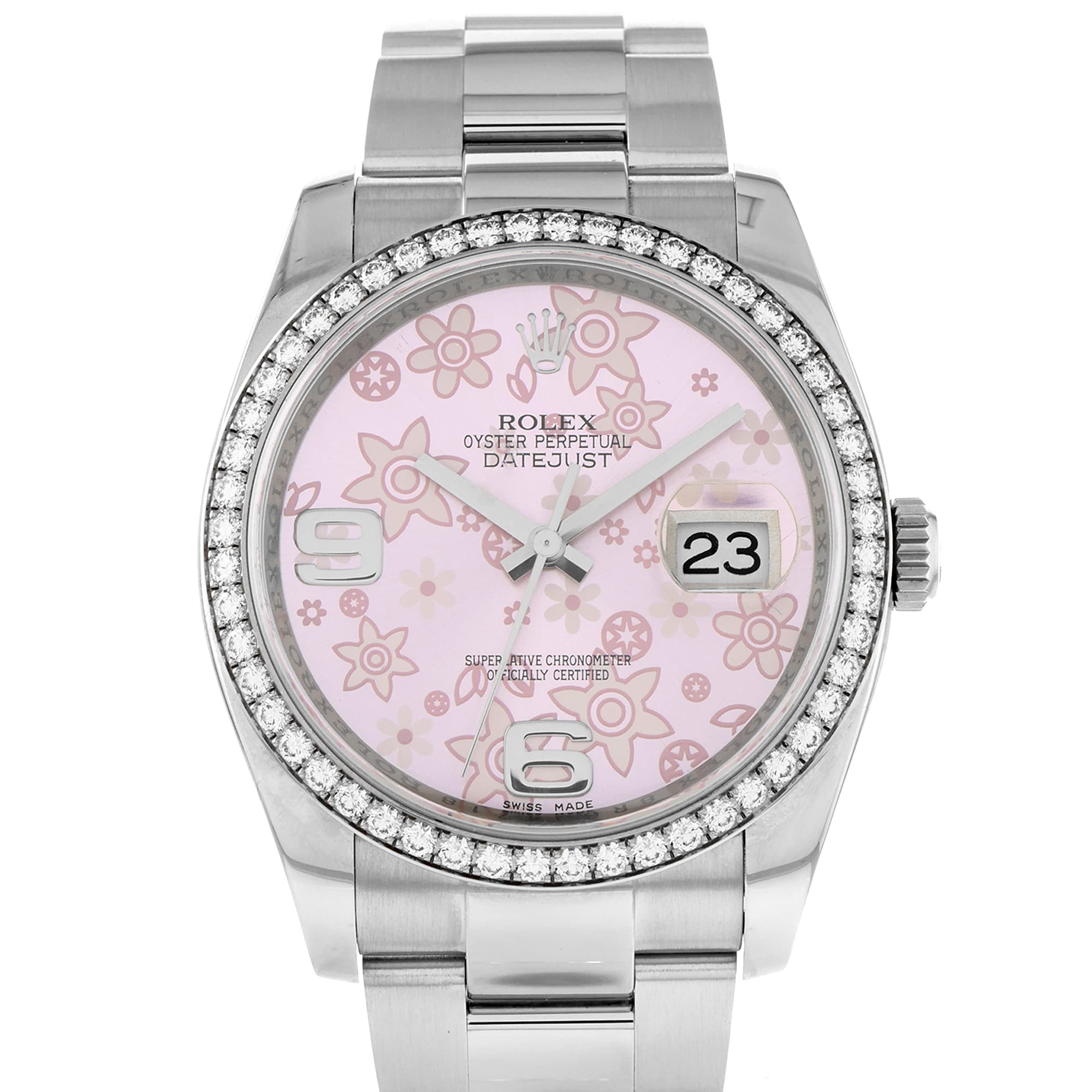 Rolex DateJust 116244 Pink Floral Dial