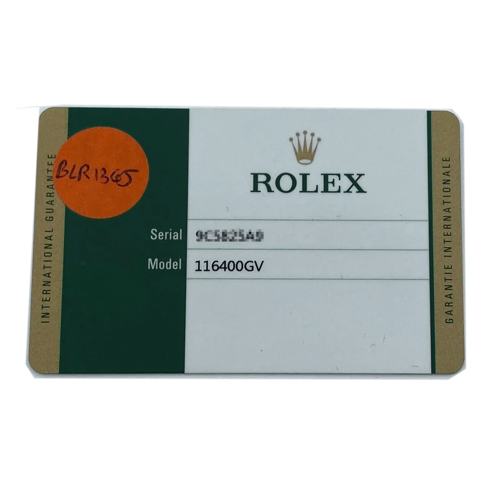 Rolex Milgauss 116400GV Blue Stick Dial