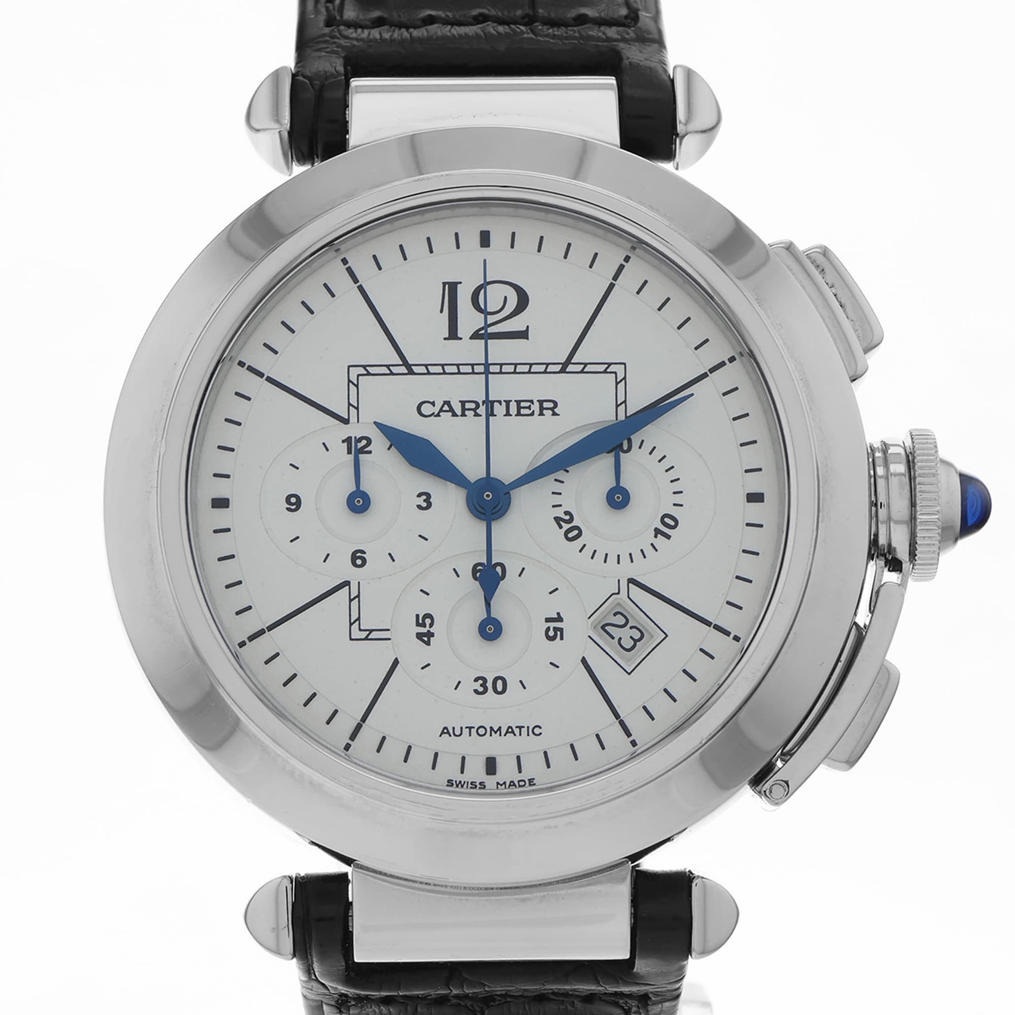 Cartier Pasha 42mm W31085M7 2860 Original leather strap