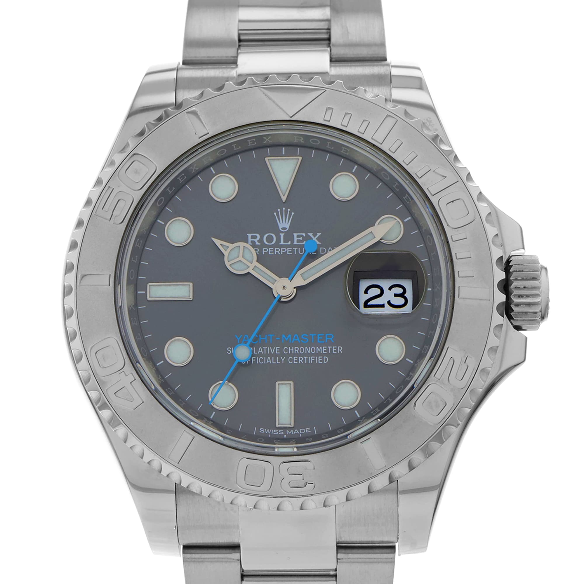 Rolex Yacht-Master 40mm 116622 Rhodium Dial Platinum Bezel