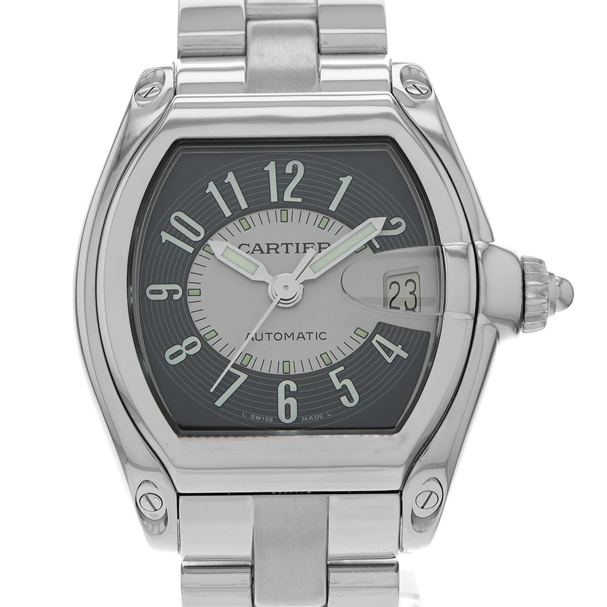 Cartier Roadster W62041V3 2510 Black Arabic Dial Automatic Date