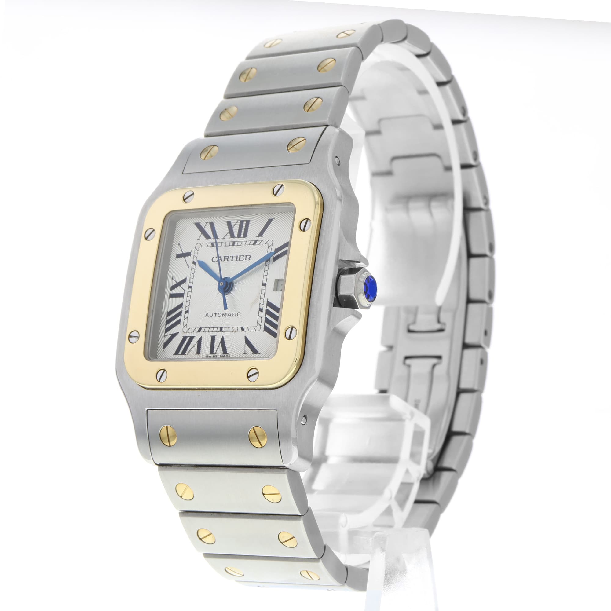 Cartier Santos Galbee 2319 Silver Roman Dial