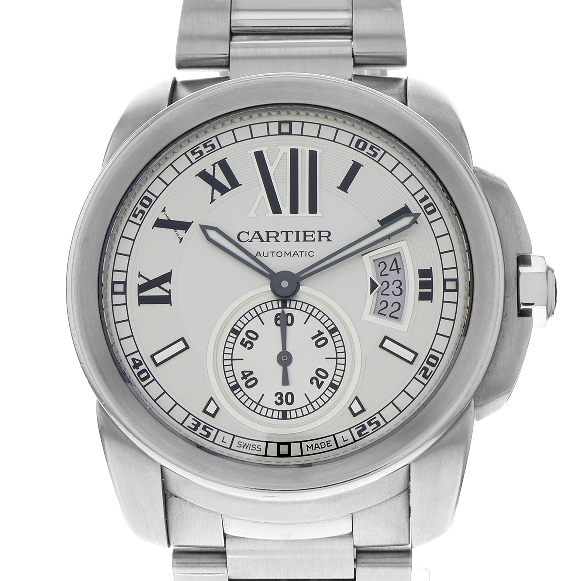 Cartier Calibre de Cartier W7100015 3389 MINT Silver Dial