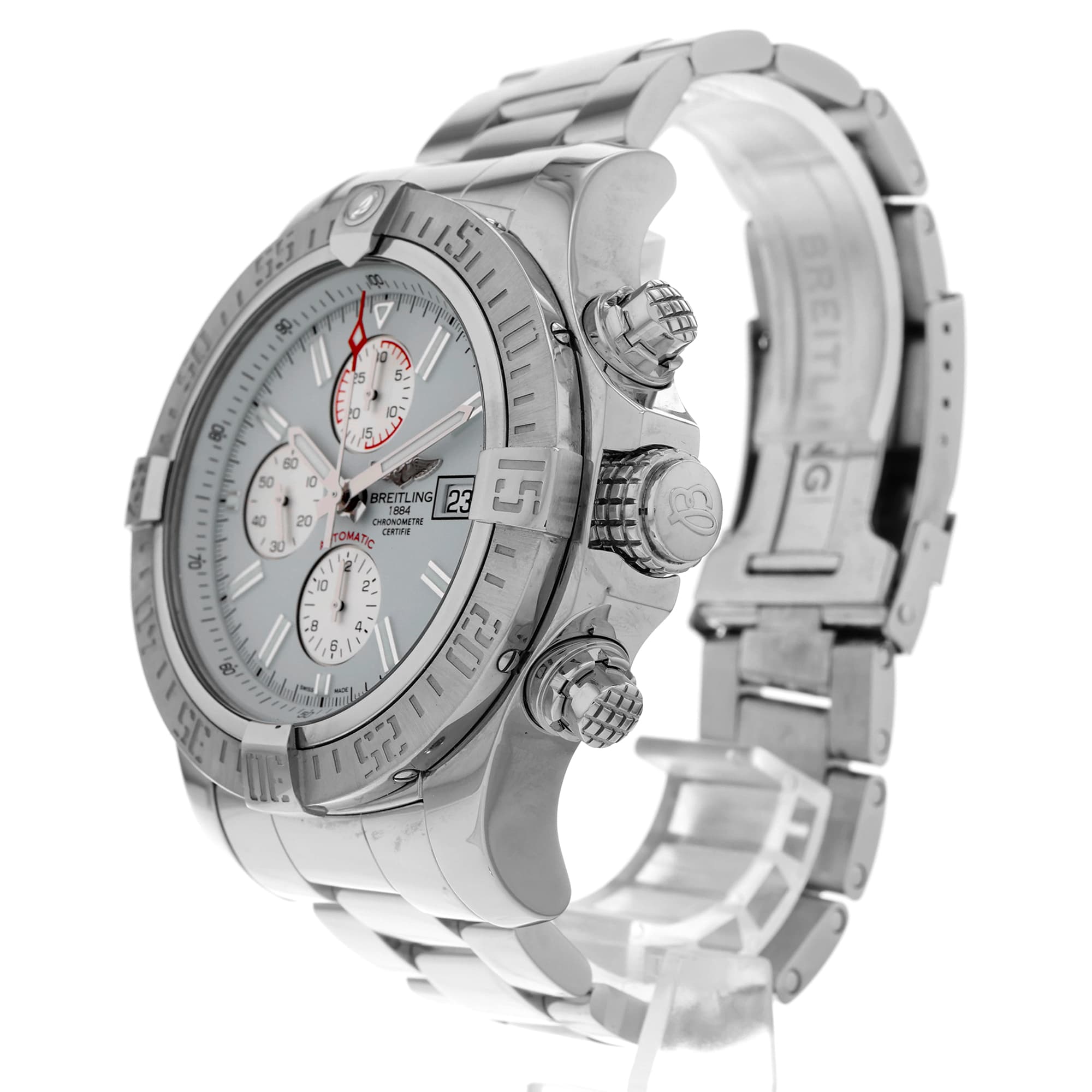 Breitling Super Avenger A13371 Luminous Hands and Numerals rotating bezel